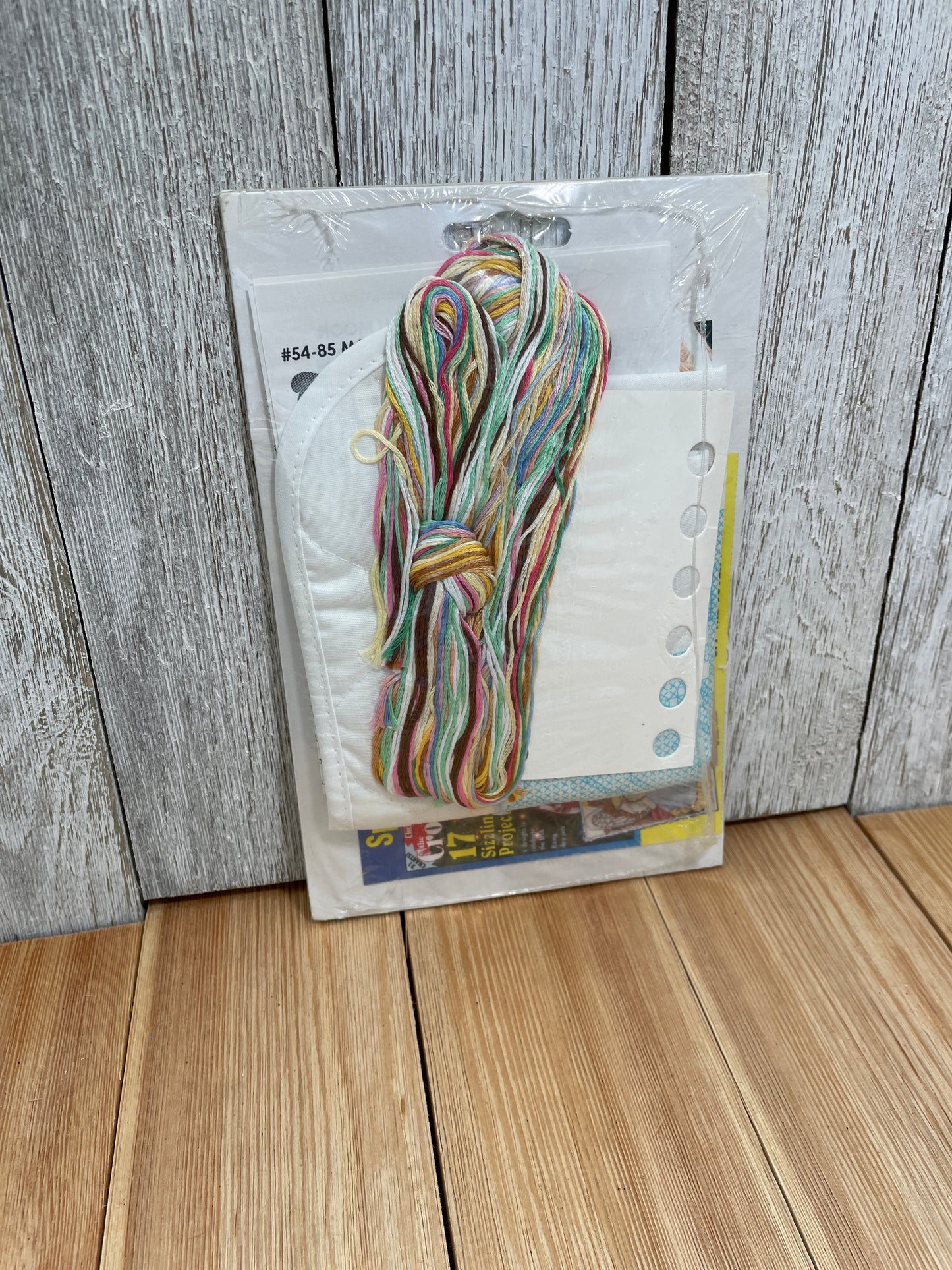 Neat Nifty Mouse on Moon Cross Stitch Kit Baby Bib #054-0085 NEW UNOPEN