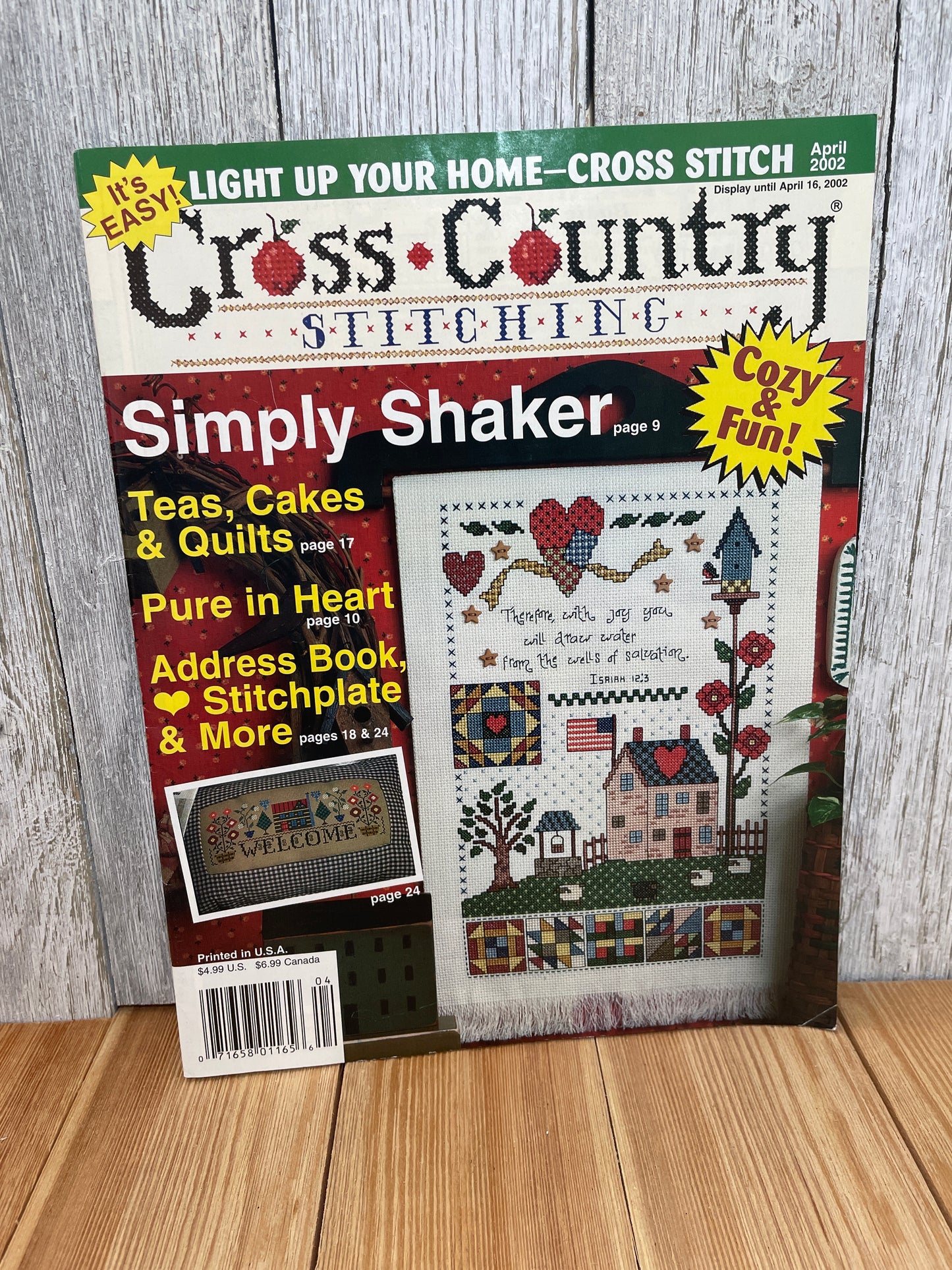 Cross Country Stitching Magazine Cross Stitch Pattern Choose Your Book