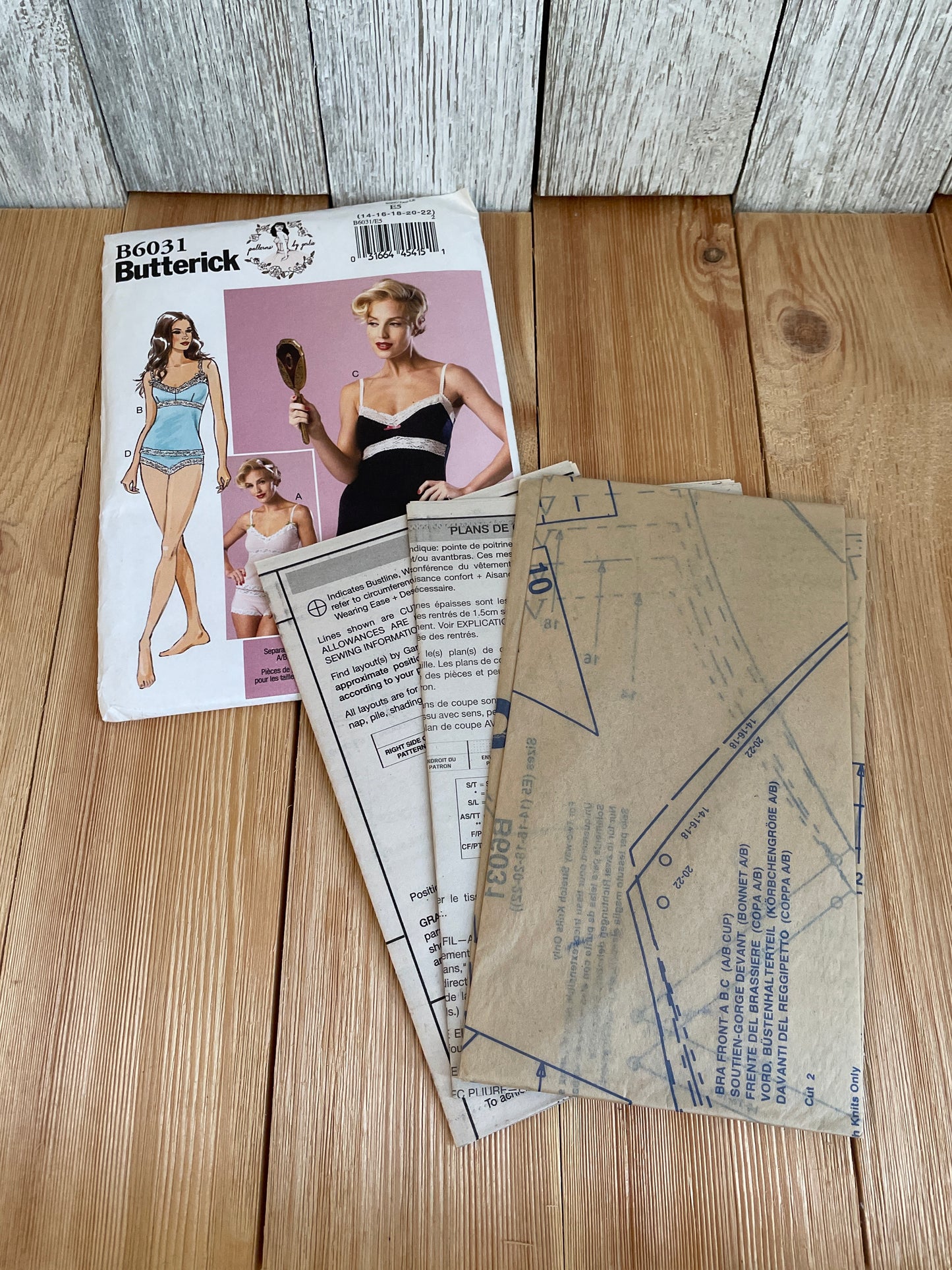 Buttrick B6031 Camisole Slip and Panties Size 14-22 Pattern UNCUT FF