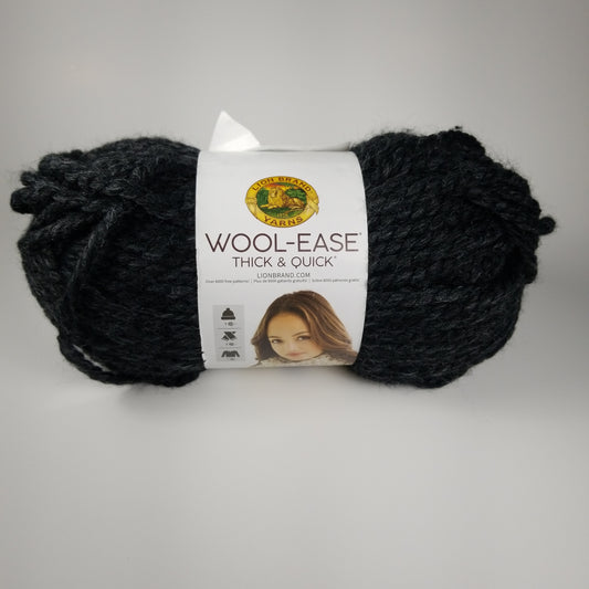 Lion Brand Yarn Wool Ease Charcoal (1 skein) NEW NOS older label