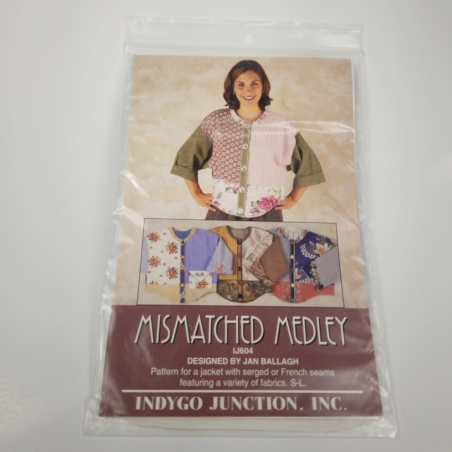 Mismatched Medley patchwork jacket Sewing Pattern indygo junction IJ604