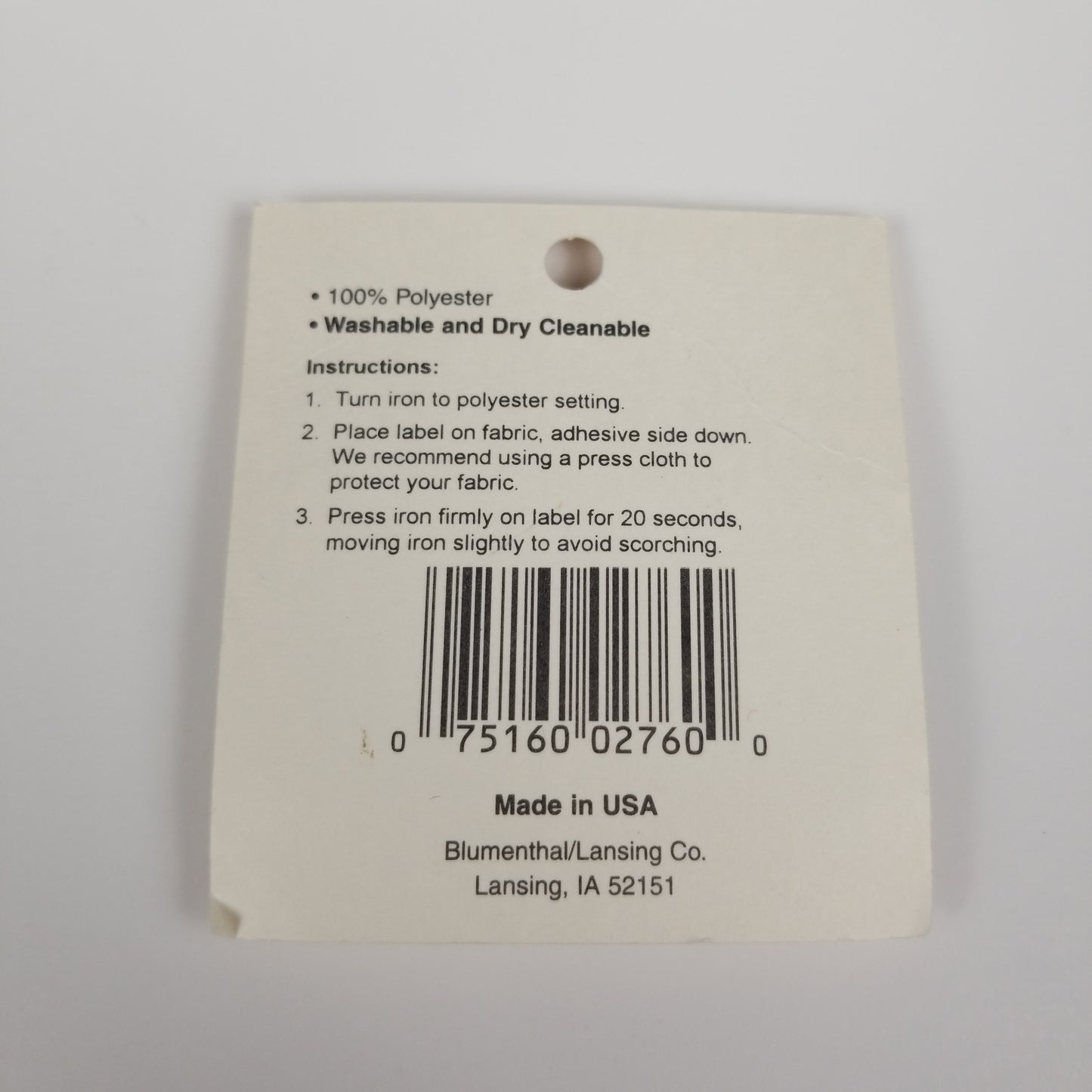 Iron on lovelabels "made with love" woven labels for projects vintage NOS