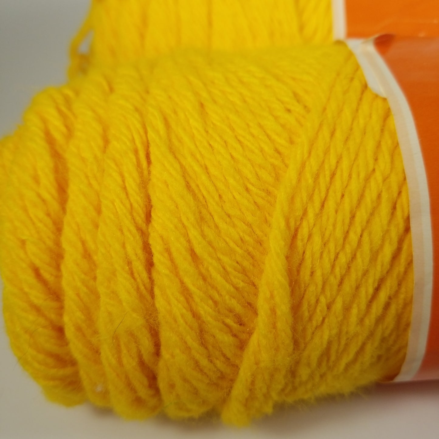 Vintage Jack Frost Gold / yellow Acrylic Yarn 2 Skein Bundle