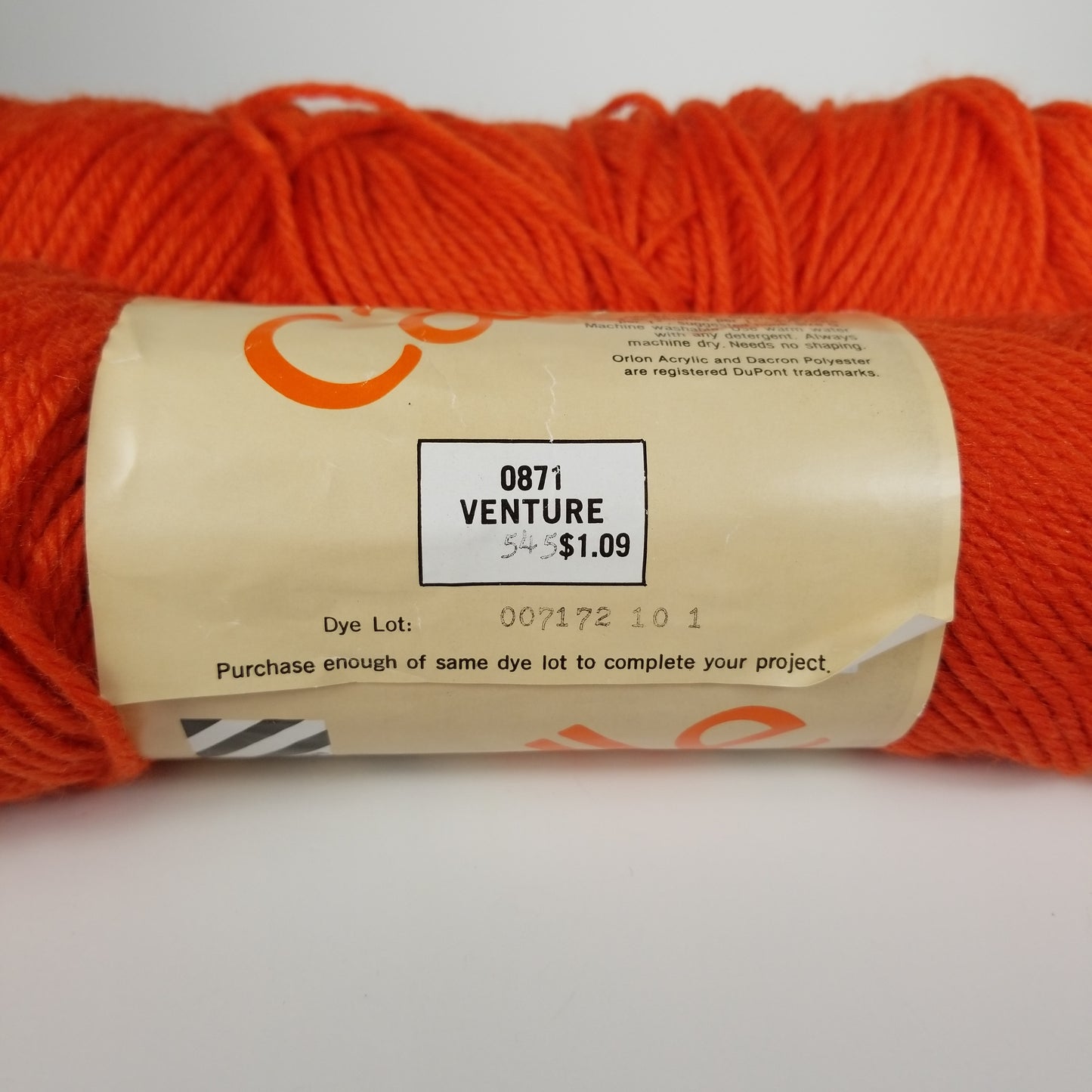 Vintage Soft Spun Carelle Venture Yarn 2 skein bundle