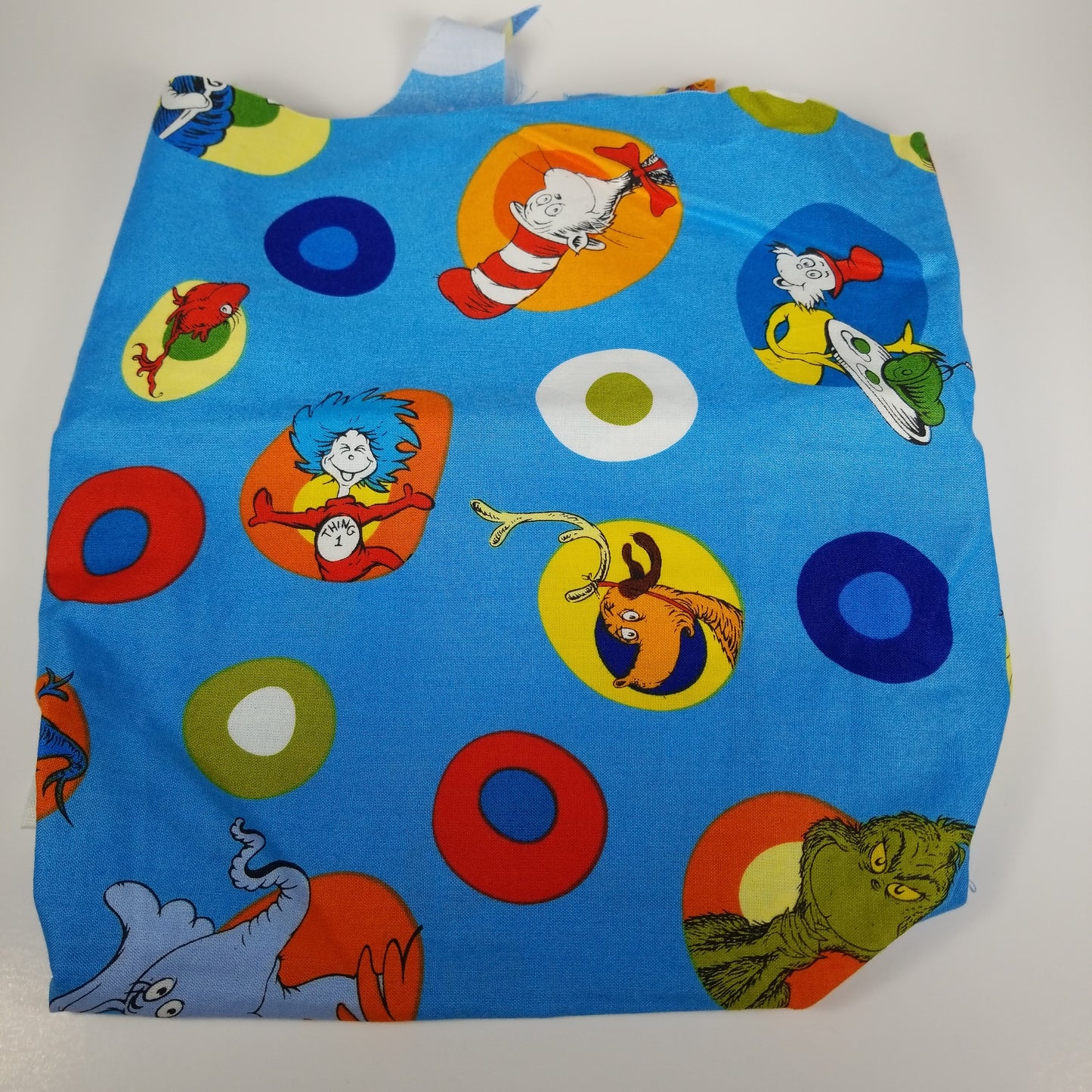 FABRIC Dr. Seuss cotton (lot of 3) Cat in the hat, Thing 1 and 2, horton cartoon