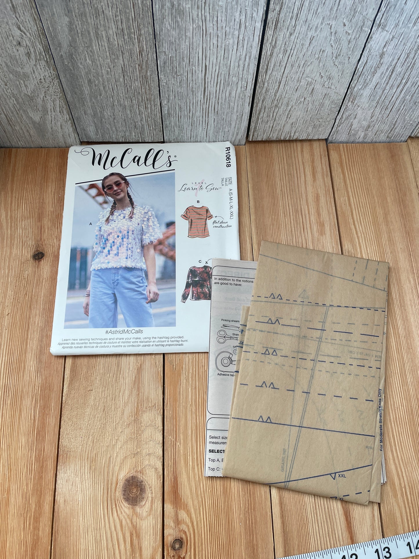 McCall's R10618 Misses Comfy Daily Top Size S-XXL Uncut FF Sewing Pattern