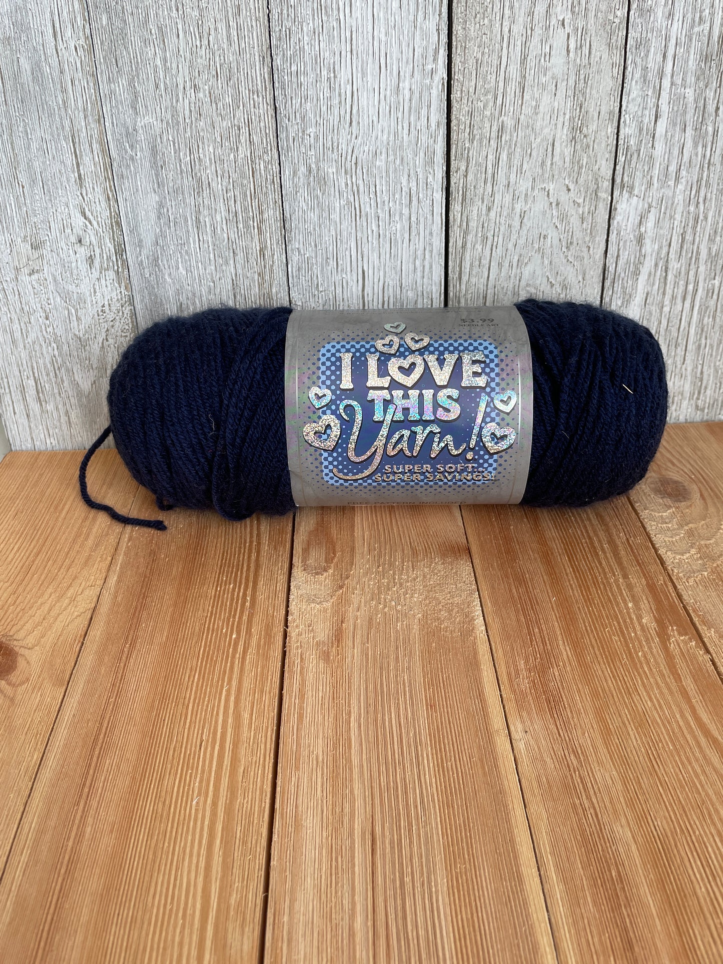 I Love This Yarn 90 Navy Dye Lot 615142 One skein