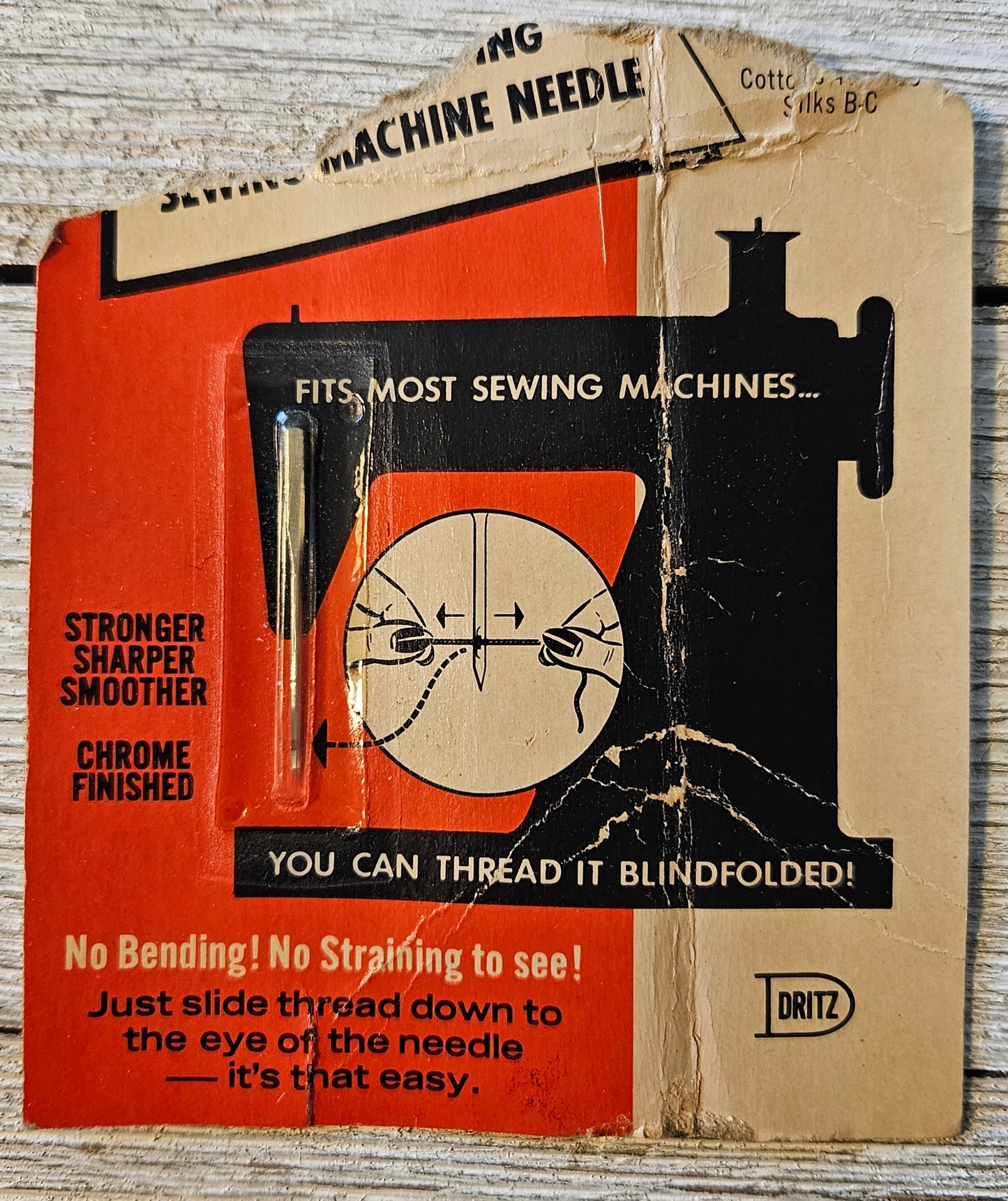Dritz Self Threading Needle Sewing Machine 1962 retro memorabilia