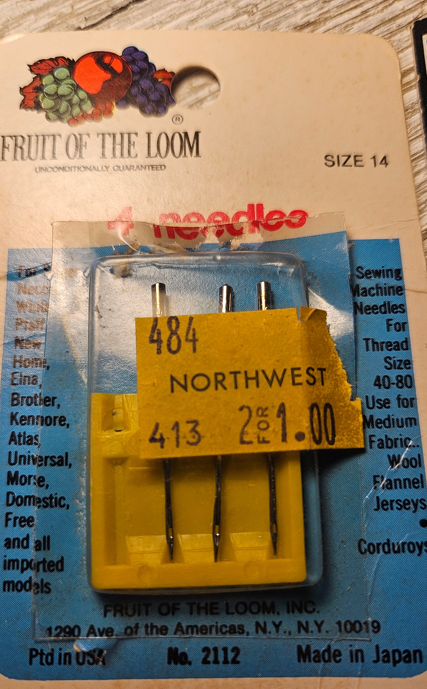Mixed Lot of Size 14 Sewing Machine needles and 2 twin needles - various brands