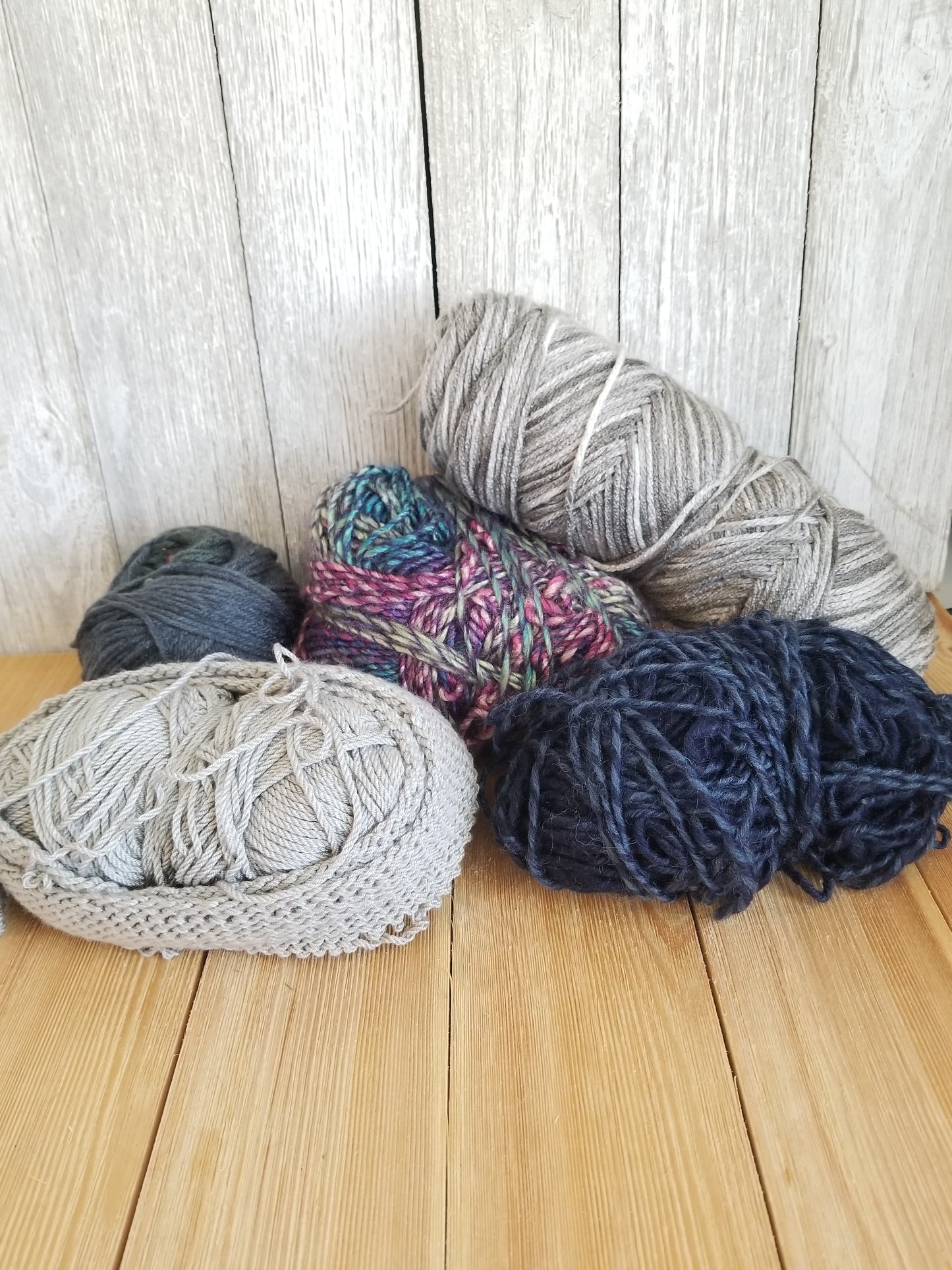 Worsted Weight Acrylic Yarn Bundle Mystery Yarn Colorful Skeins