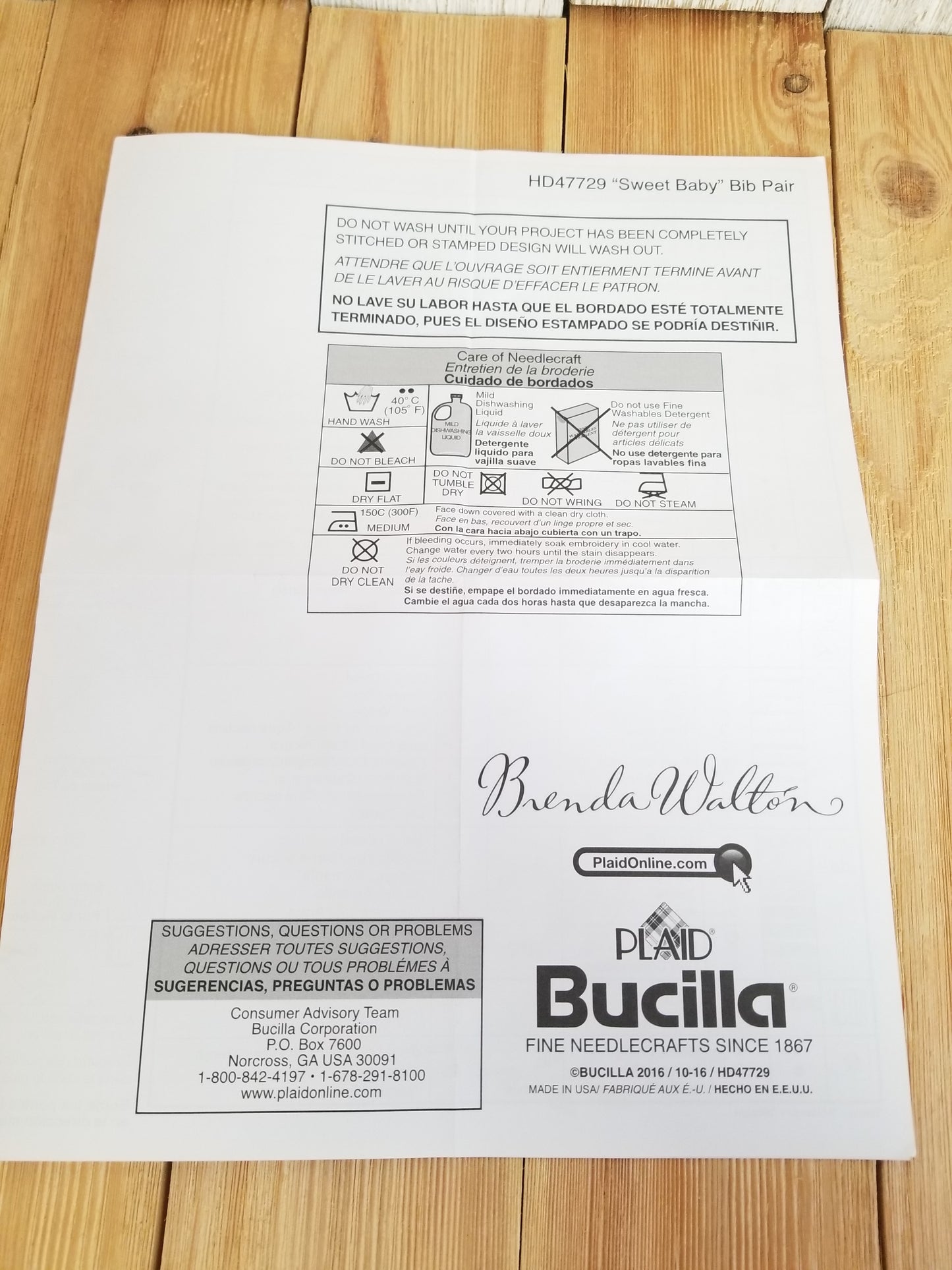 Abandoned Project Stamped Cross Stitch Baby Bib Set