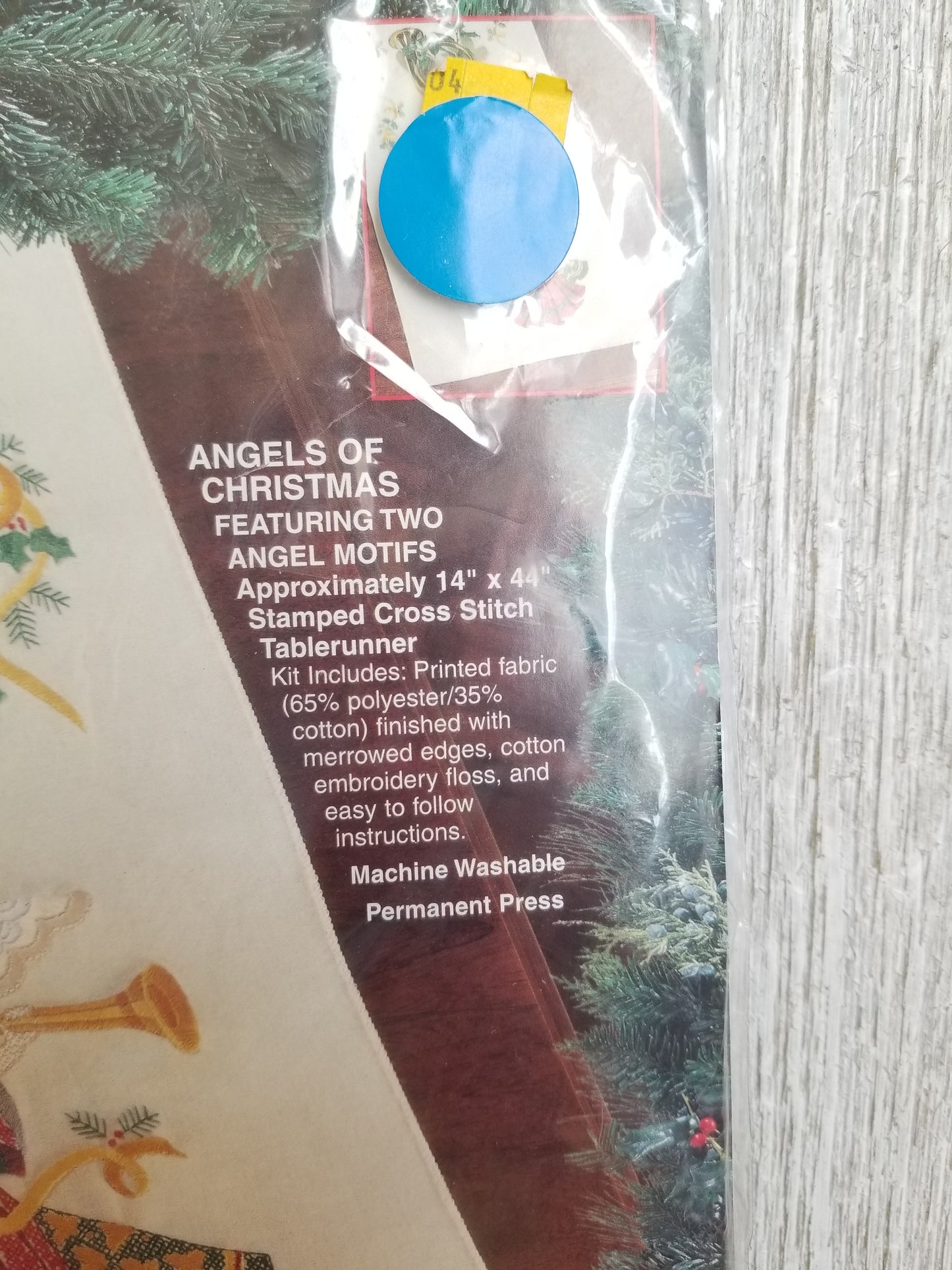 Bucilla Angels Of Christmas Table Runner Stamped Cross Stitch Kit 83319