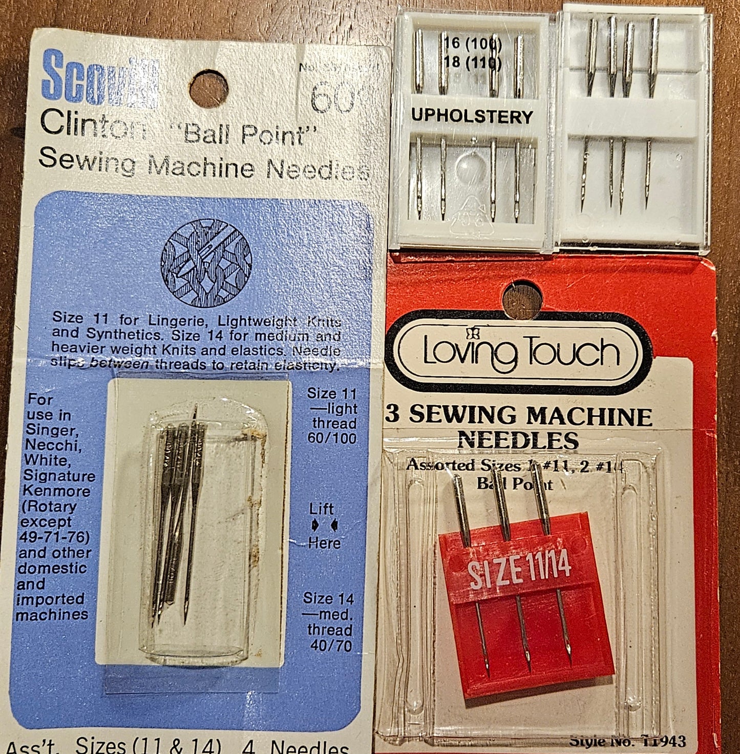 Sewing Machine Needles Lot of 4