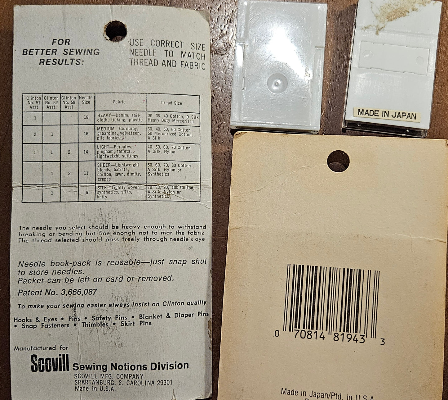 Sewing Machine Needles Lot of 4