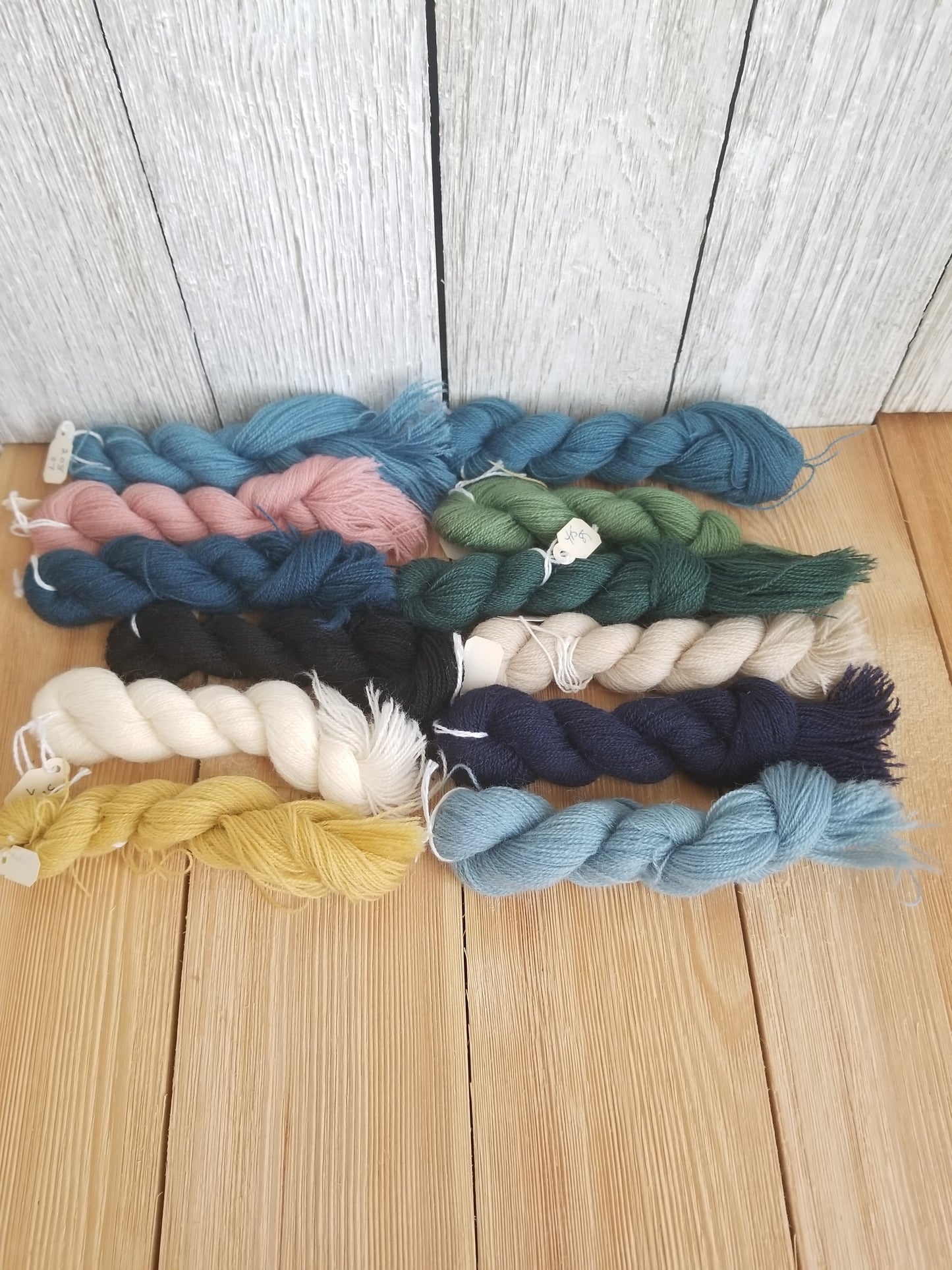 Needle Point Wool Mending Wool French Wool Floss Skein 12 Bundle