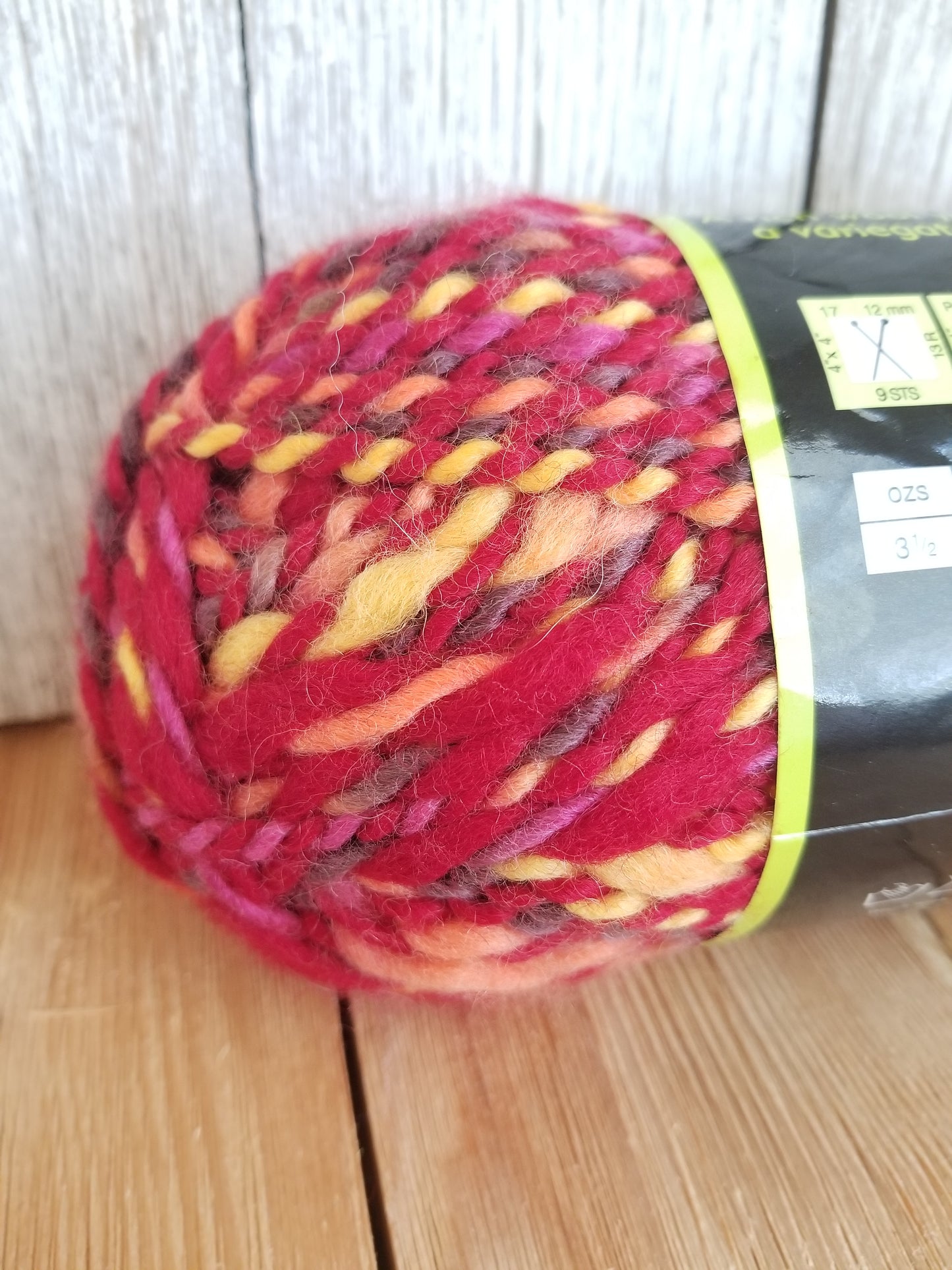 Joann's exclusive Sensations Licorice Yarn Red Licorice 106 100%wool