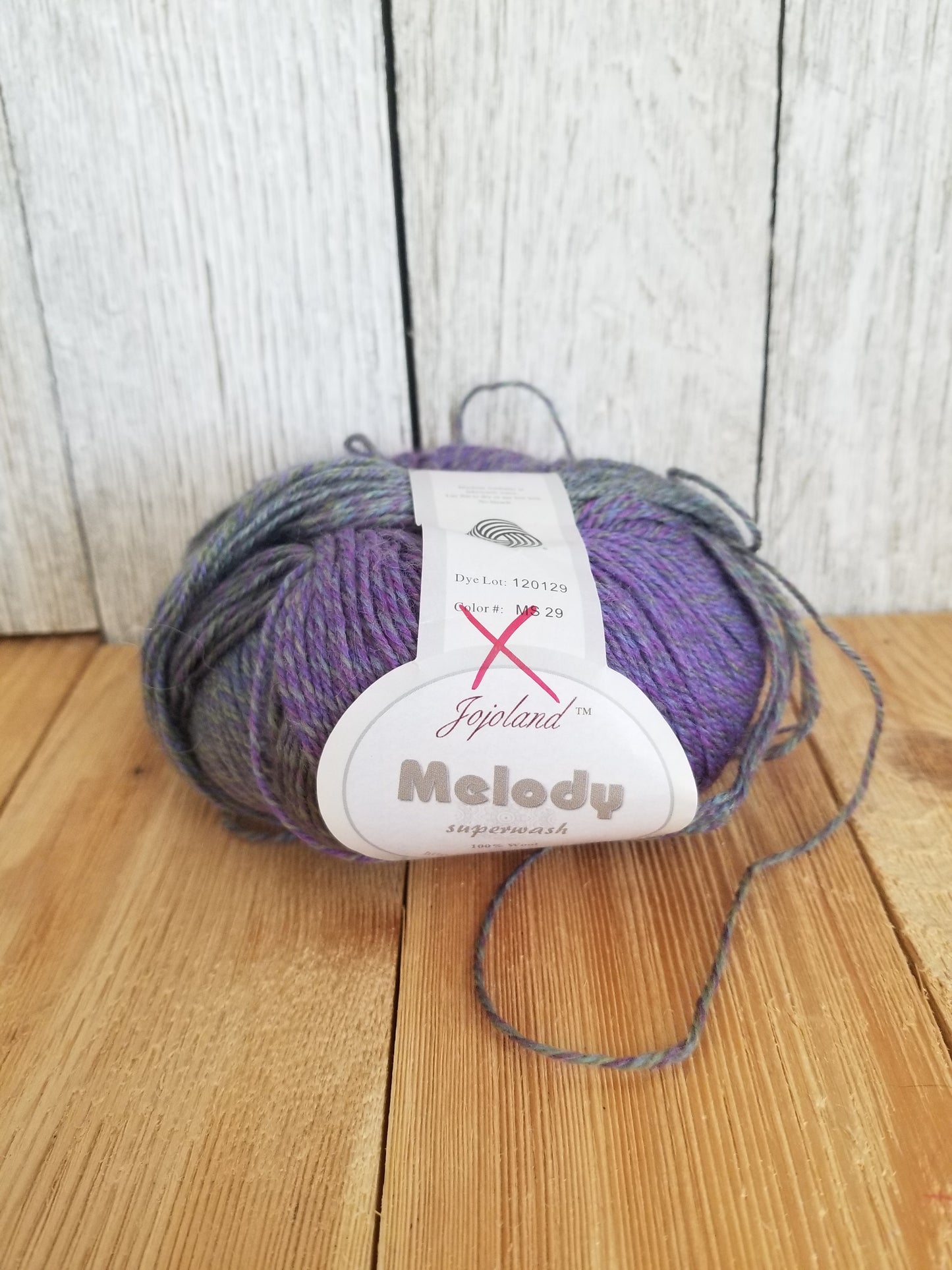 Jojoland Melody Superwash Wool Yarn MS 29 Lot of 2