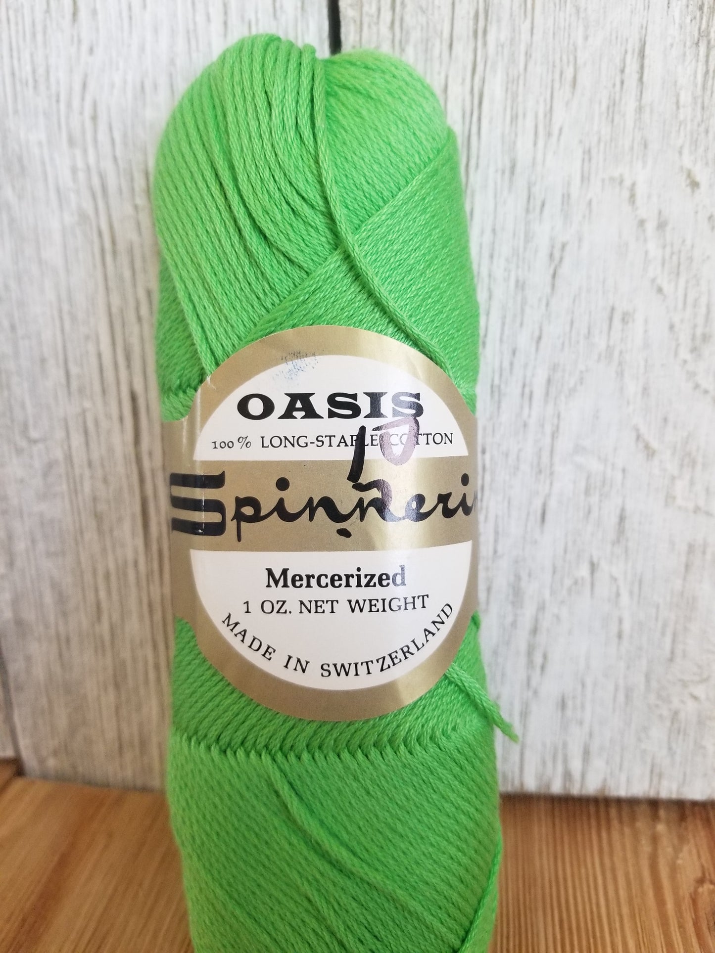 Oasis Spinnerin Mercerized Cotton Yarn Lime Green 1597