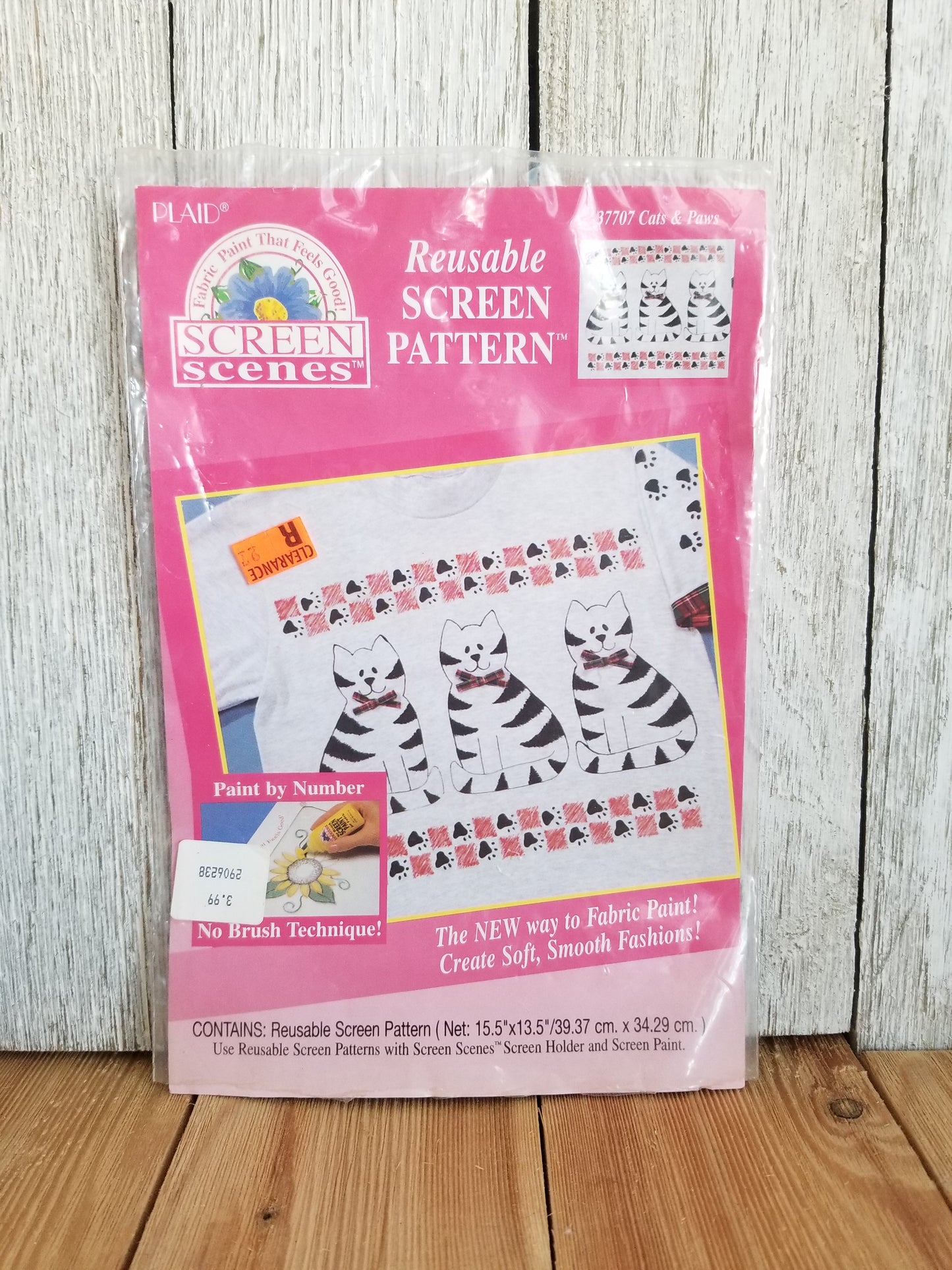 Reusable Screen Pattern 37707 Cats and Pawns