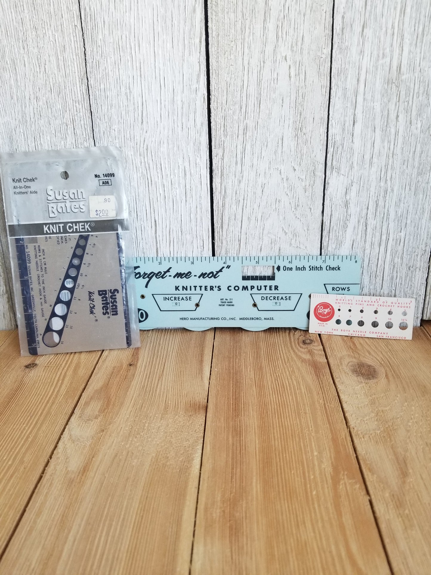 Knitting Needle Gauge Hero Knitting Computer Boye Knit Chek Pick your Design