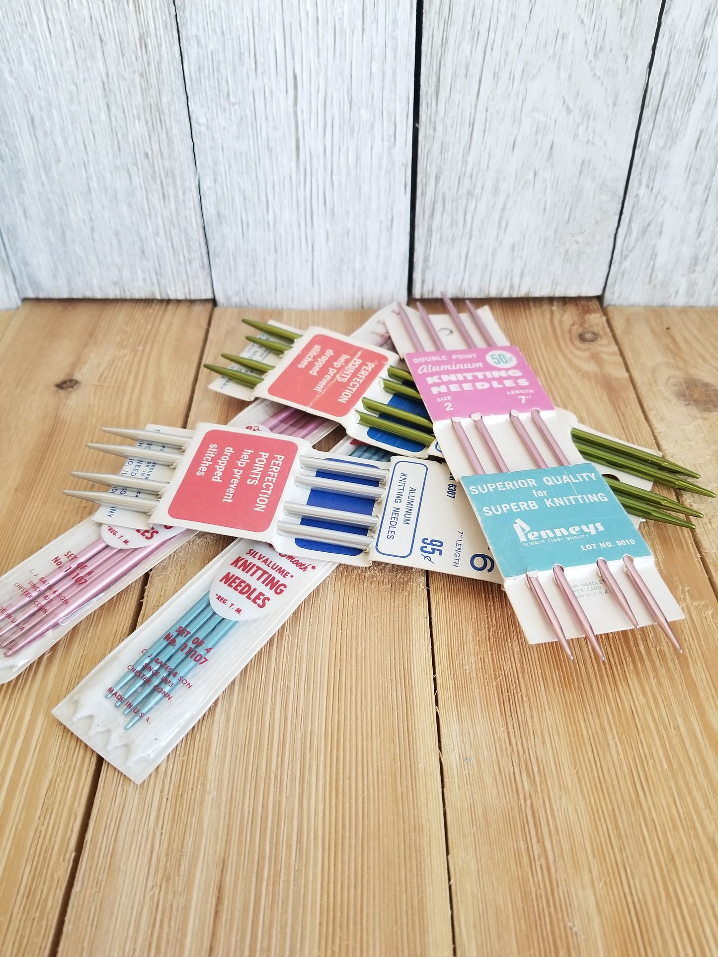 Vintage 7" Double Pointed Knitting Needles DPN in Original Packaging Susan Bates, Lion Brand, Boye (Pick Your Needles)
