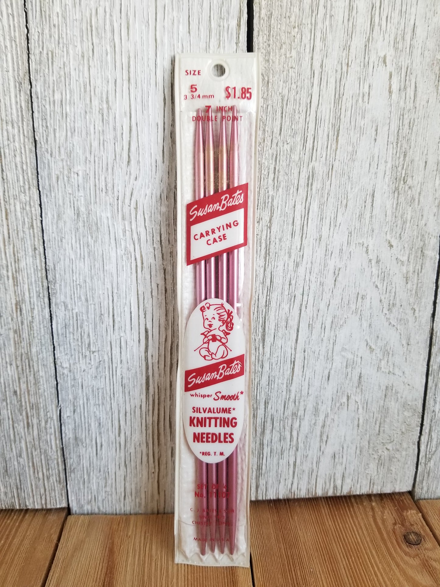 Vintage 7" Double Pointed Knitting Needles DPN in Original Packaging Susan Bates, Lion Brand, Boye (Pick Your Needles)