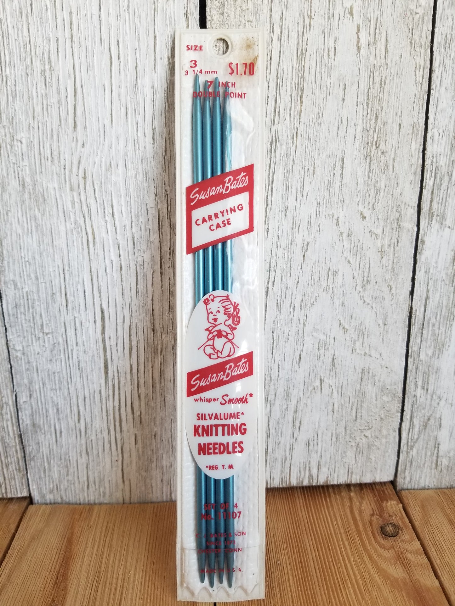 Vintage 7" Double Pointed Knitting Needles DPN in Original Packaging Susan Bates, Lion Brand, Boye (Pick Your Needles)