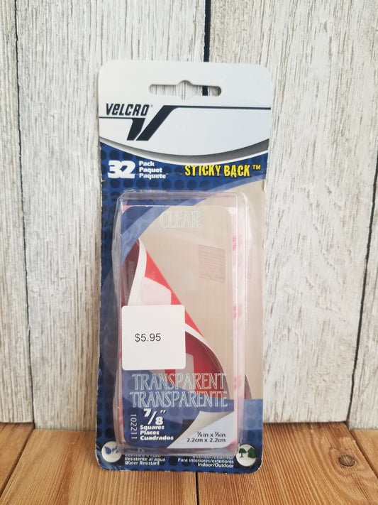 Hook and Loops Sticky Back 32 Pack new 7/8" squares