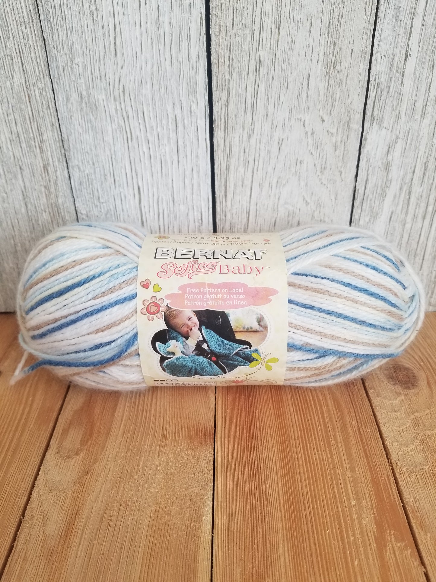 Bernat Softee Baby Little Boy Blue 5 Skein Bundle Yarn