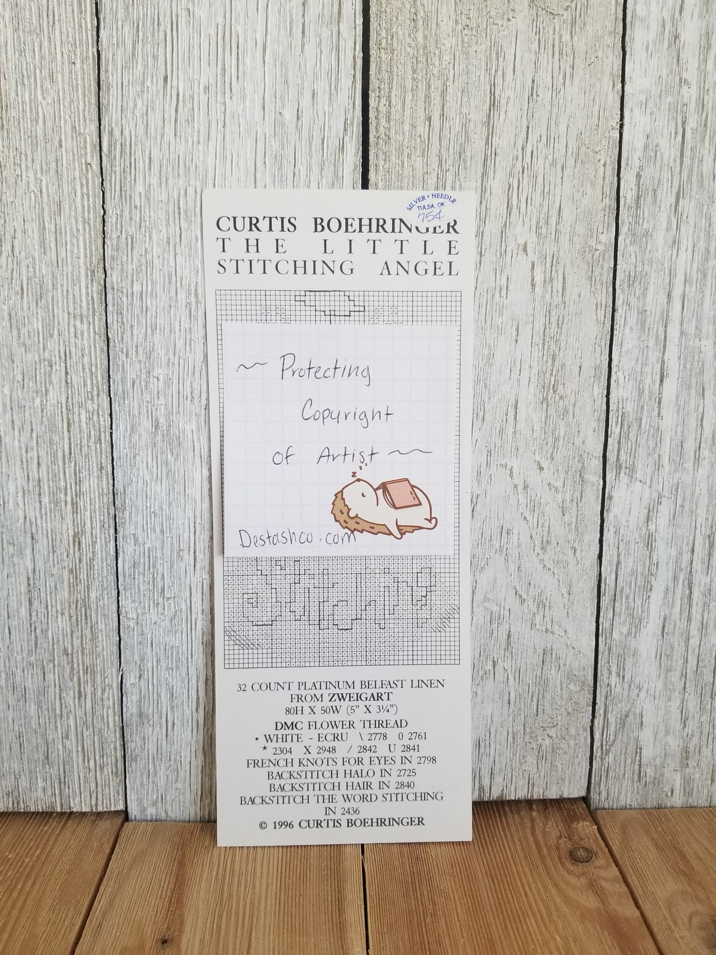 Curtis Boehringer Barefoot Angel of the Month Club The Little Stitching Angel Cross Stitch Pattern Lot of 7