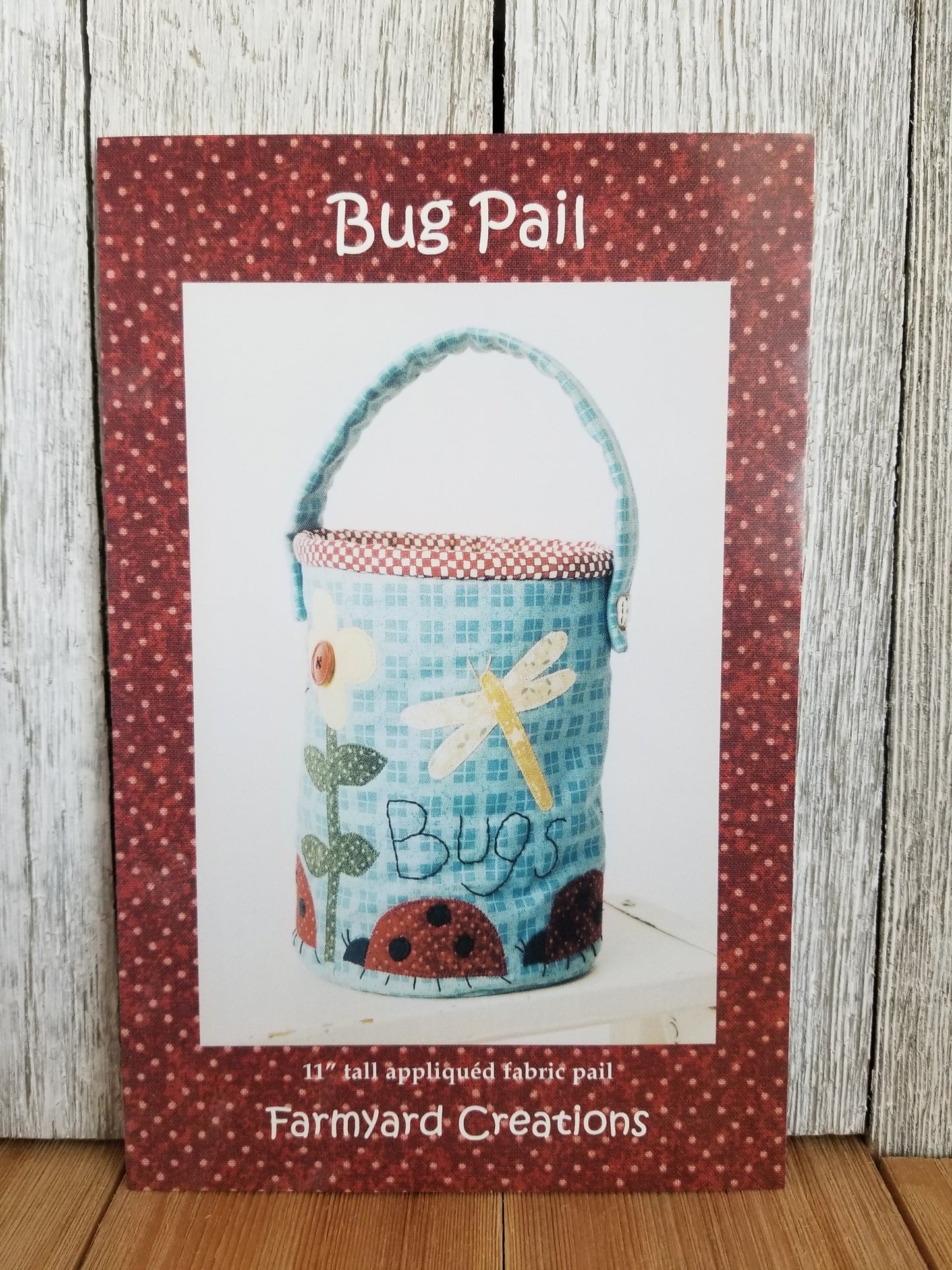 Farmyard Creations Cookie Pail Bug Pail Lot of 2 Sewing Patterns Holiday