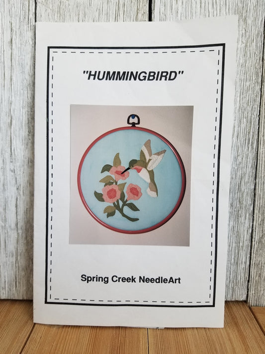 Hummingbird Spring Creek Needleart Applique Pattern #1036