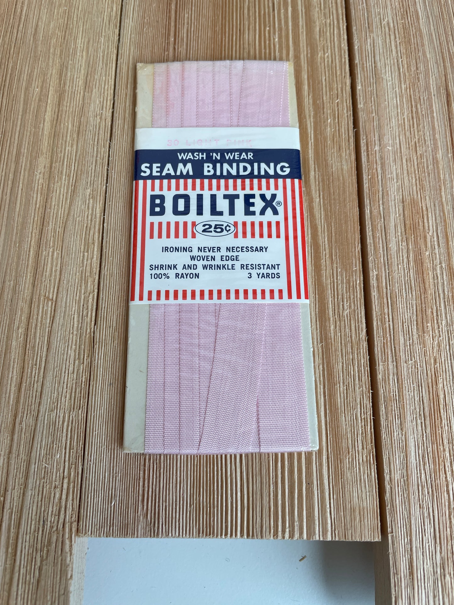 Seam Binding 1/2" Wide 3 yards J&P Coats Wrights Boiltex Talon (Pick Your Color)