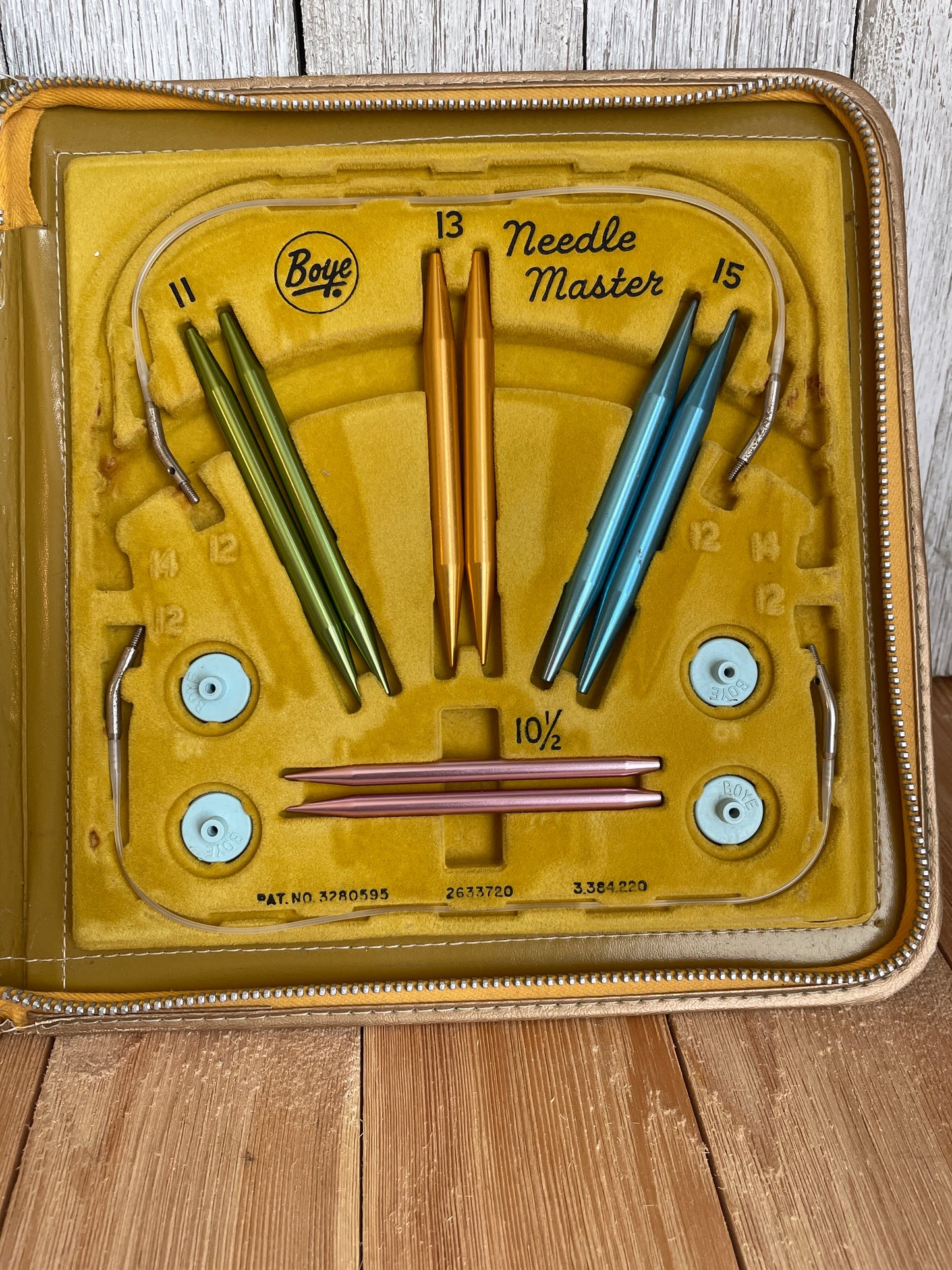 Vintage Boye Needlemaster Interchangeable Knitting Needle Kit Sew W/ Zipped Case