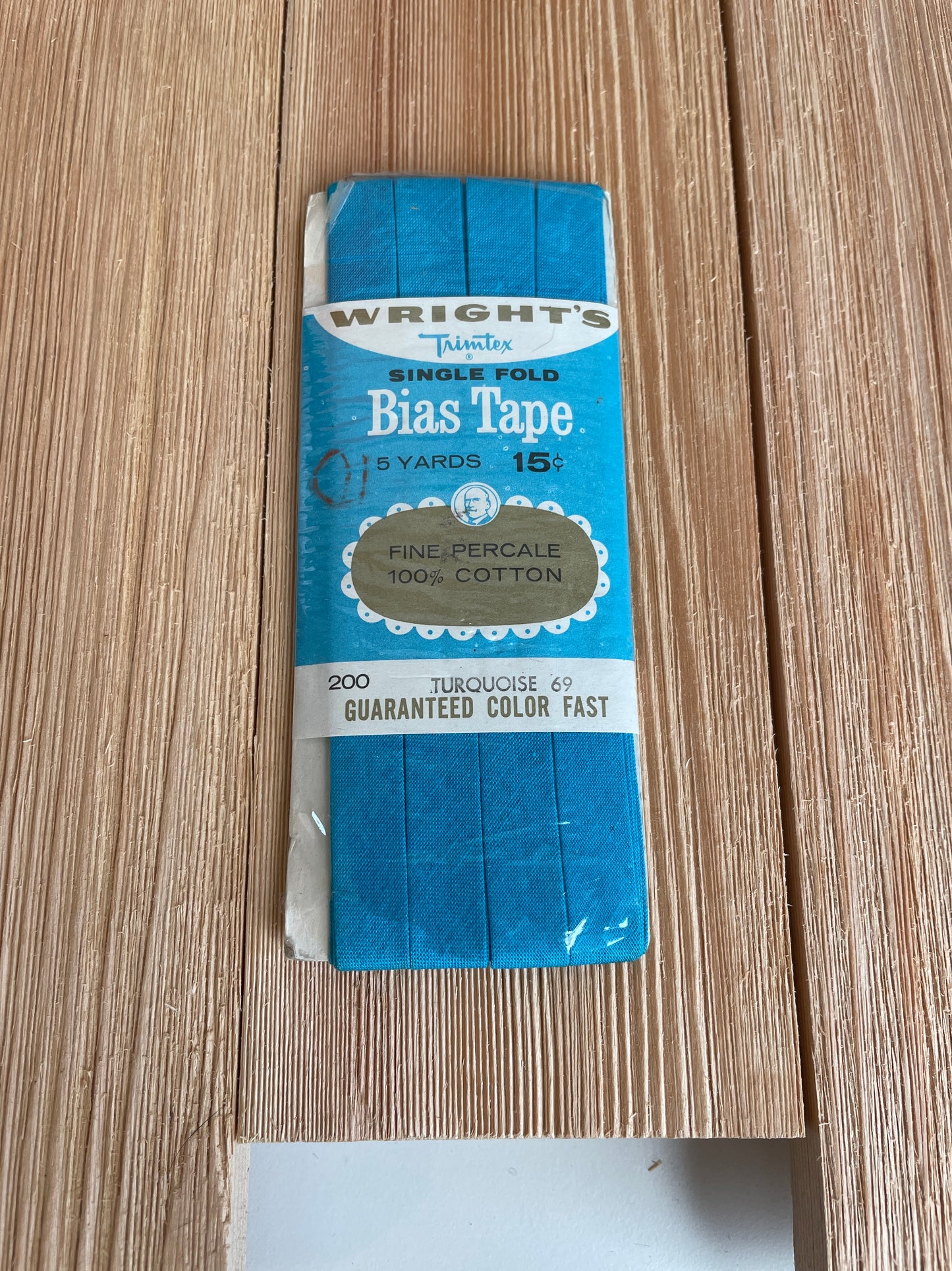 Vintage Single Fold Bias Tape Wright's Boiltex, J&P Coats, Talon, Warren (Pick Your Color)