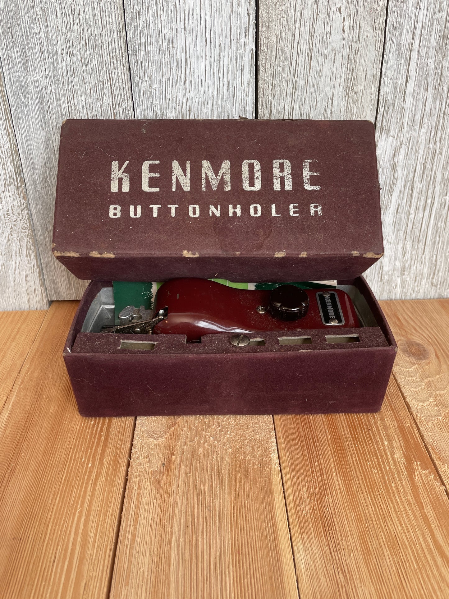 Kenmore Buttonholer #20-60774 Sears Attachment No. 607.66 Original Box