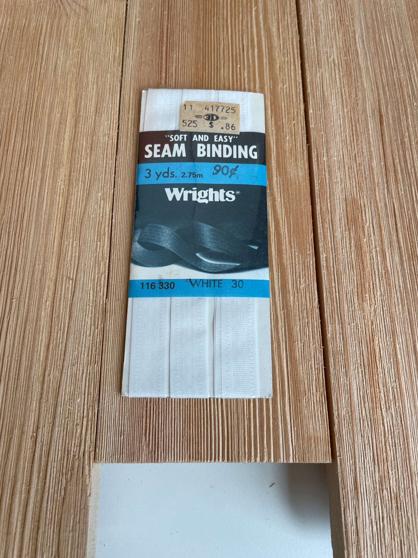 Seam Binding 1/2" Wide 3 yards J&P Coats Wrights Boiltex Talon (Pick Your Color)