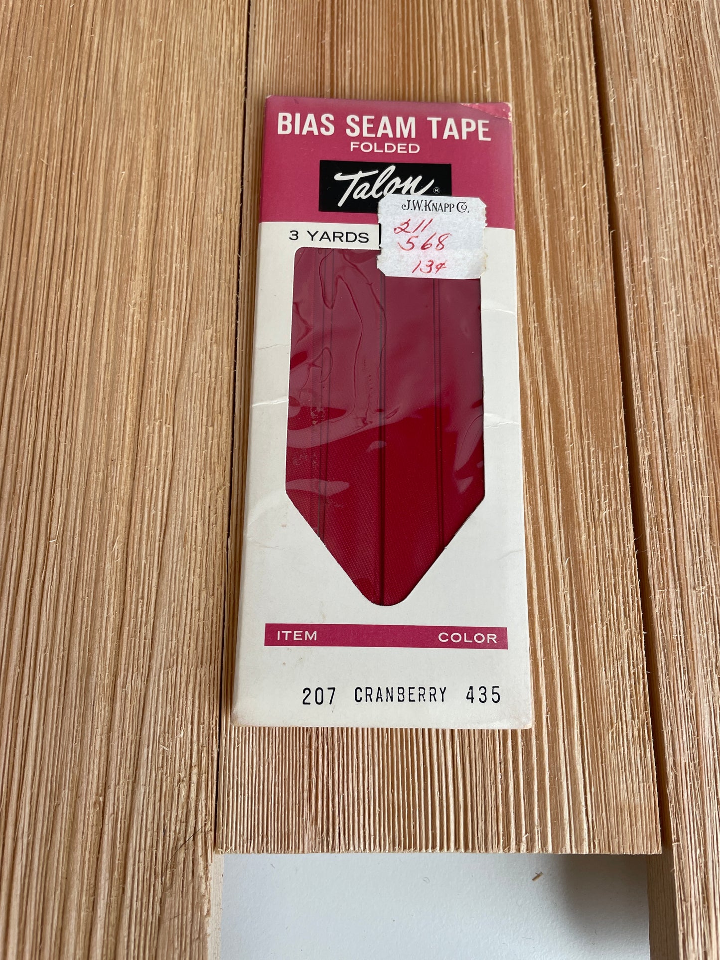 Vintage Single Fold Bias Tape Wright's Boiltex, J&P Coats, Talon, Warren (Pick Your Color)