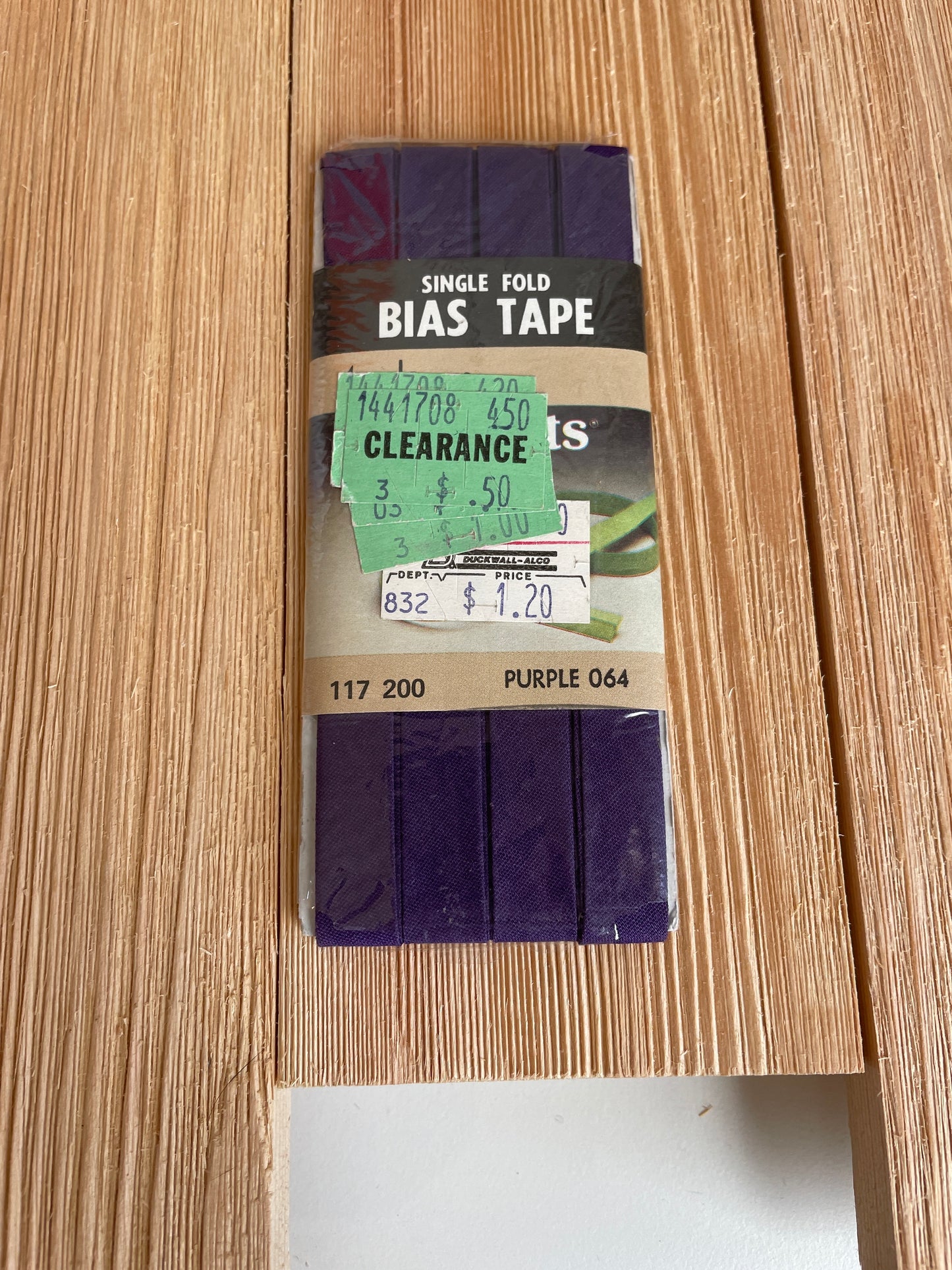 Vintage Single Fold Bias Tape Wright's Boiltex, J&P Coats, Talon, Warren (Pick Your Color)