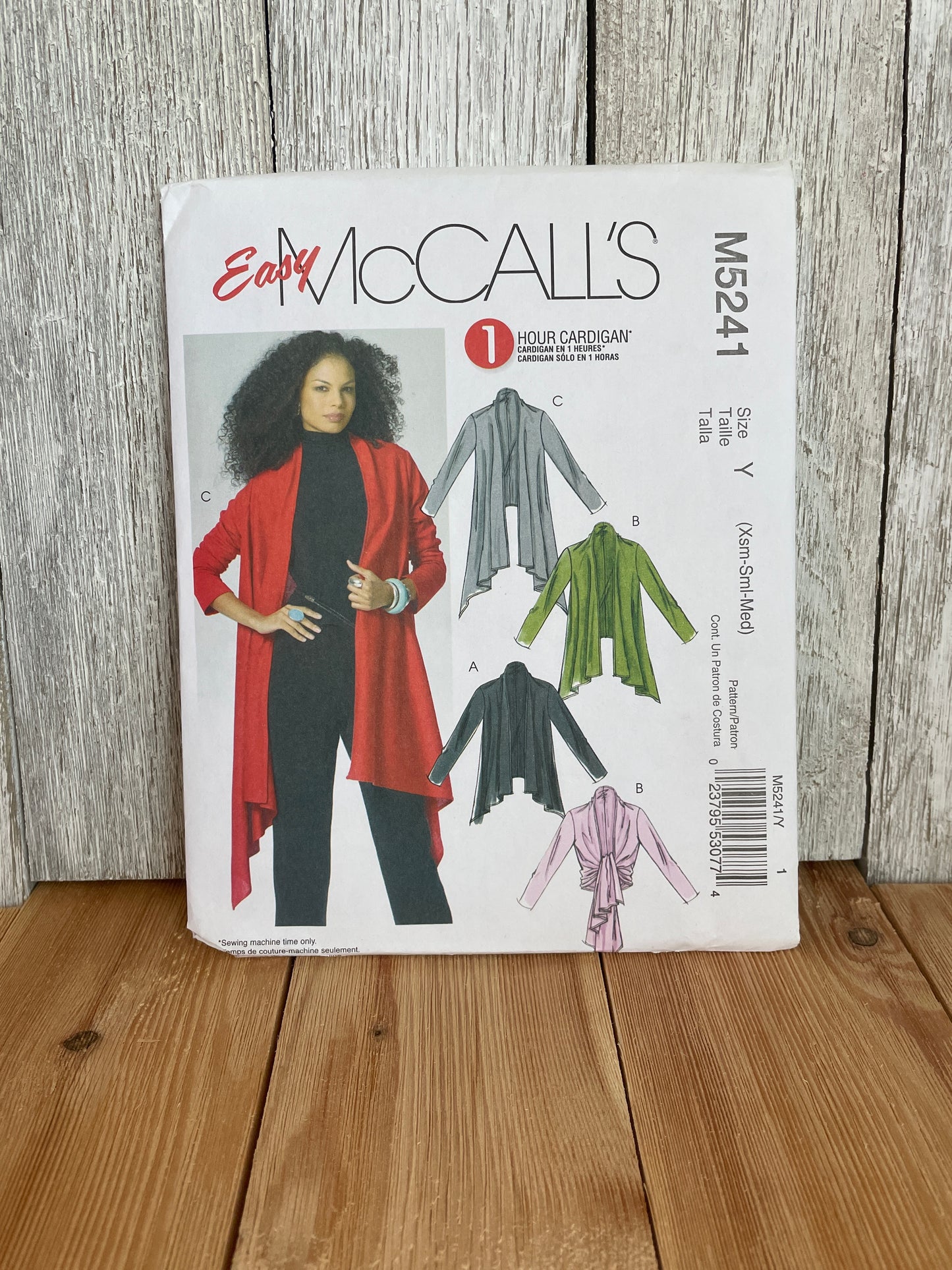McCalls M5241 Misses Cardigan in 3 Lengths size Xsm-Med Pattern UNCUT FF