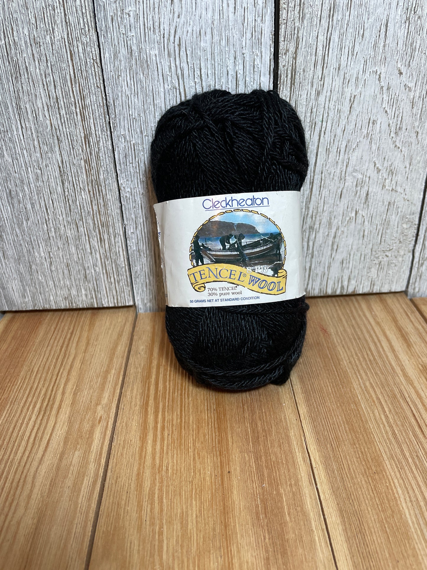 Cleckheaton Tencel Wool Black 2059 lot 708489 Yarn
