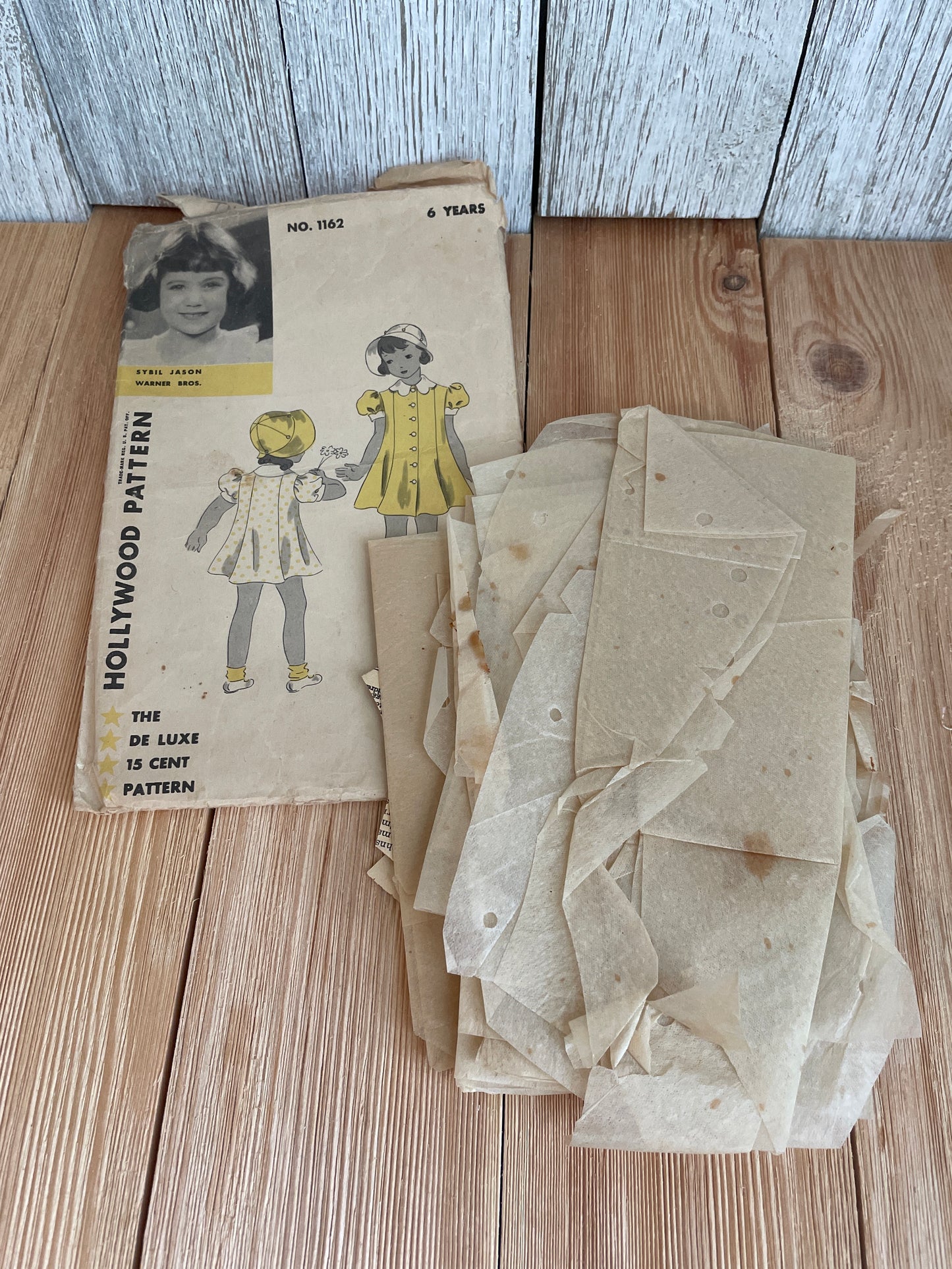 Rare Vintage 1936 Hollywood Pattern No. 1162 Sybil Jason Sewing Pattern Complete