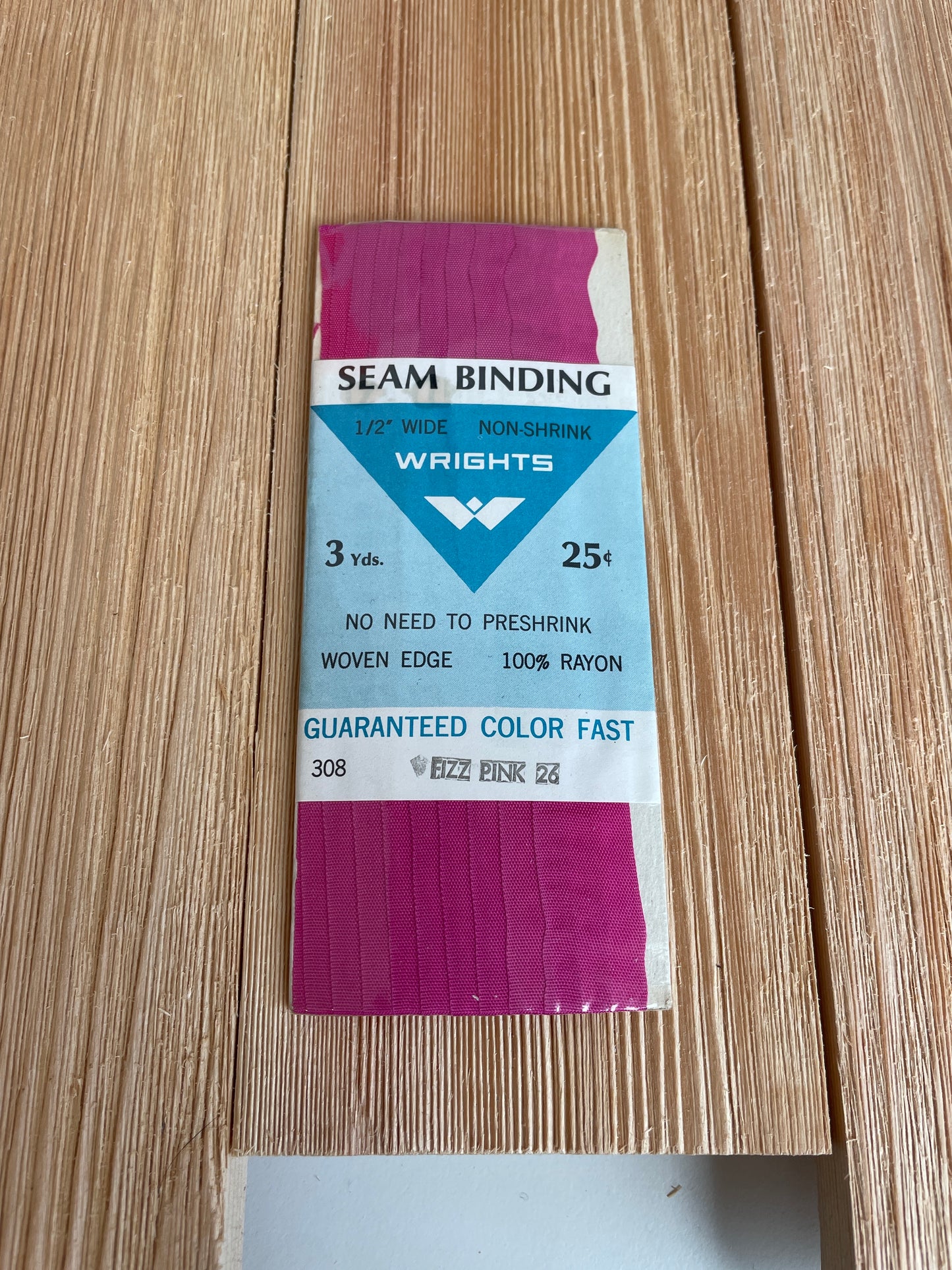 Seam Binding 1/2" Wide 3 yards J&P Coats Wrights Boiltex Talon (Pick Your Color)