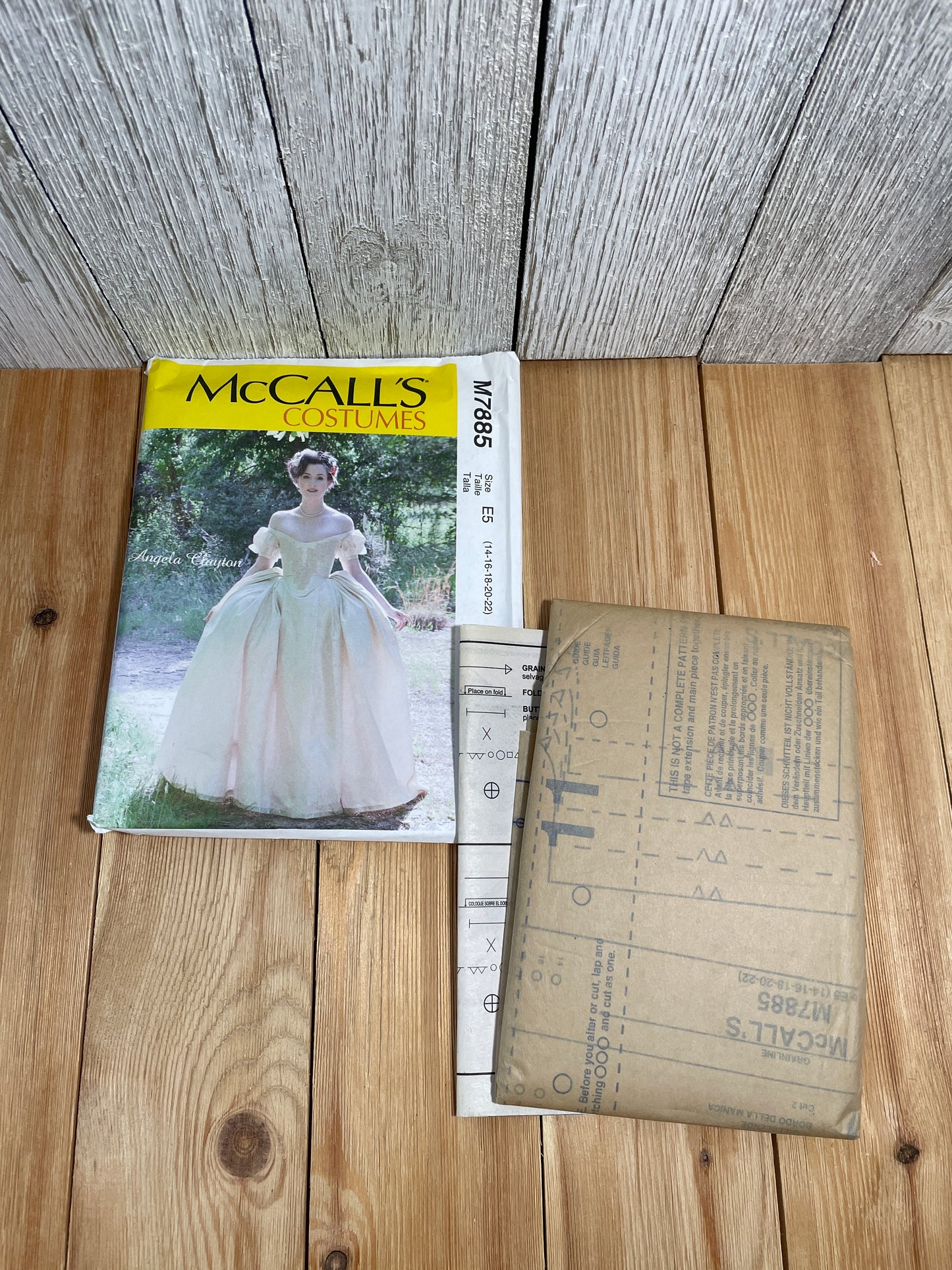 McCall's M7885 Floor Length Princess Dress Victorian Size 6-22 Pattern UNCUT FF Halloween Costume