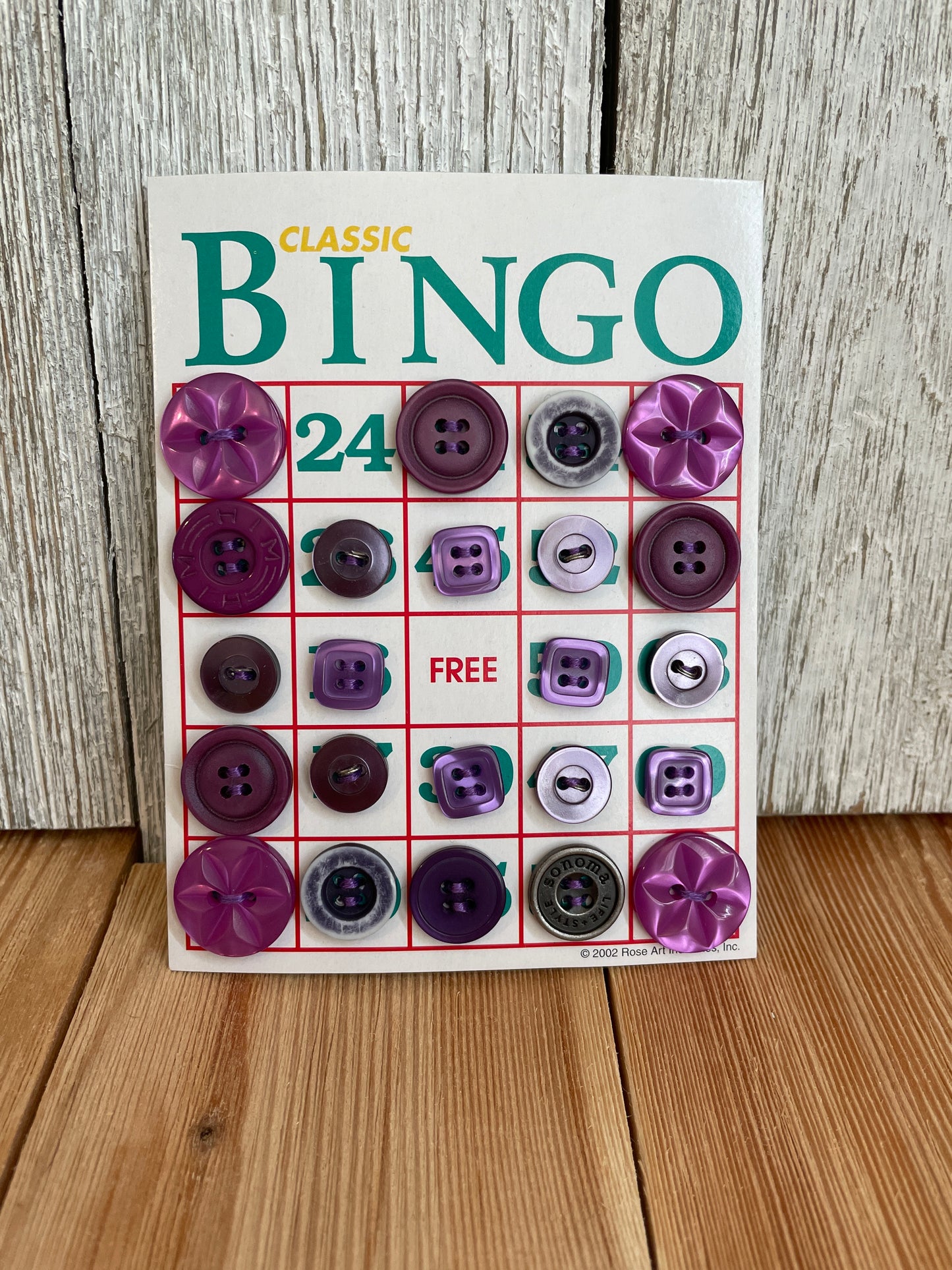 Vintage Button Lot on Bingo Card U PICK Antique quirky cute