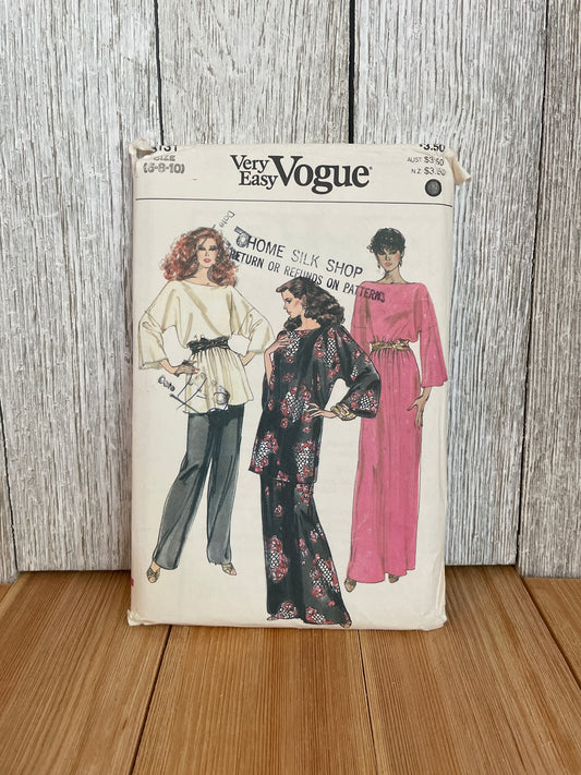 Vogue 8131 Tunic Dress Skirt Pants Size 6-10 Pattern UNCUT FF