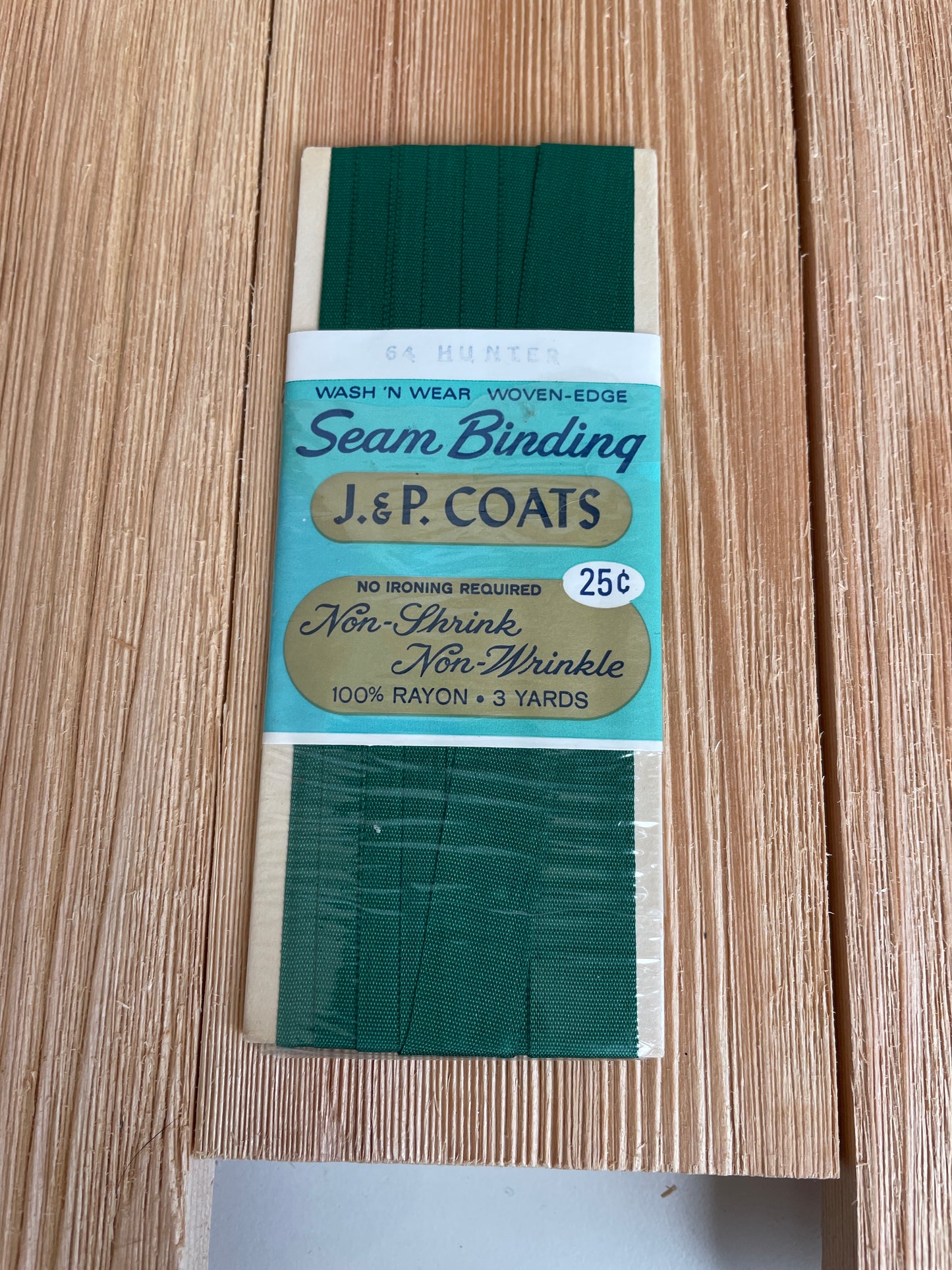 Seam Binding 1/2" Wide 3 yards J&P Coats Wrights Boiltex Talon (Pick Your Color)
