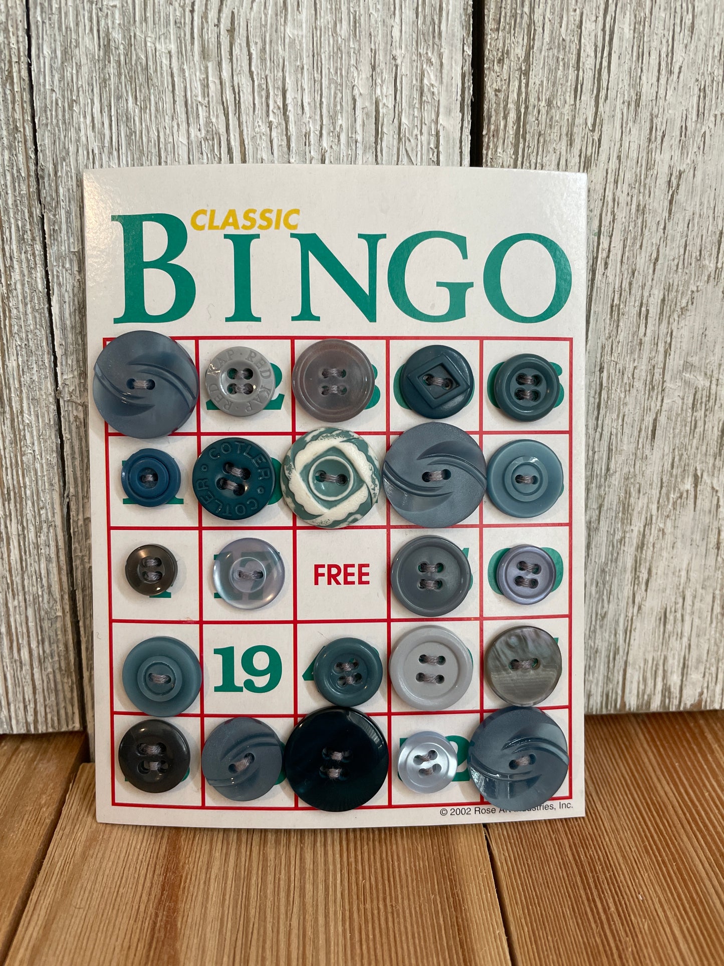 Vintage Button Lot on Bingo Card U PICK Antique quirky cute