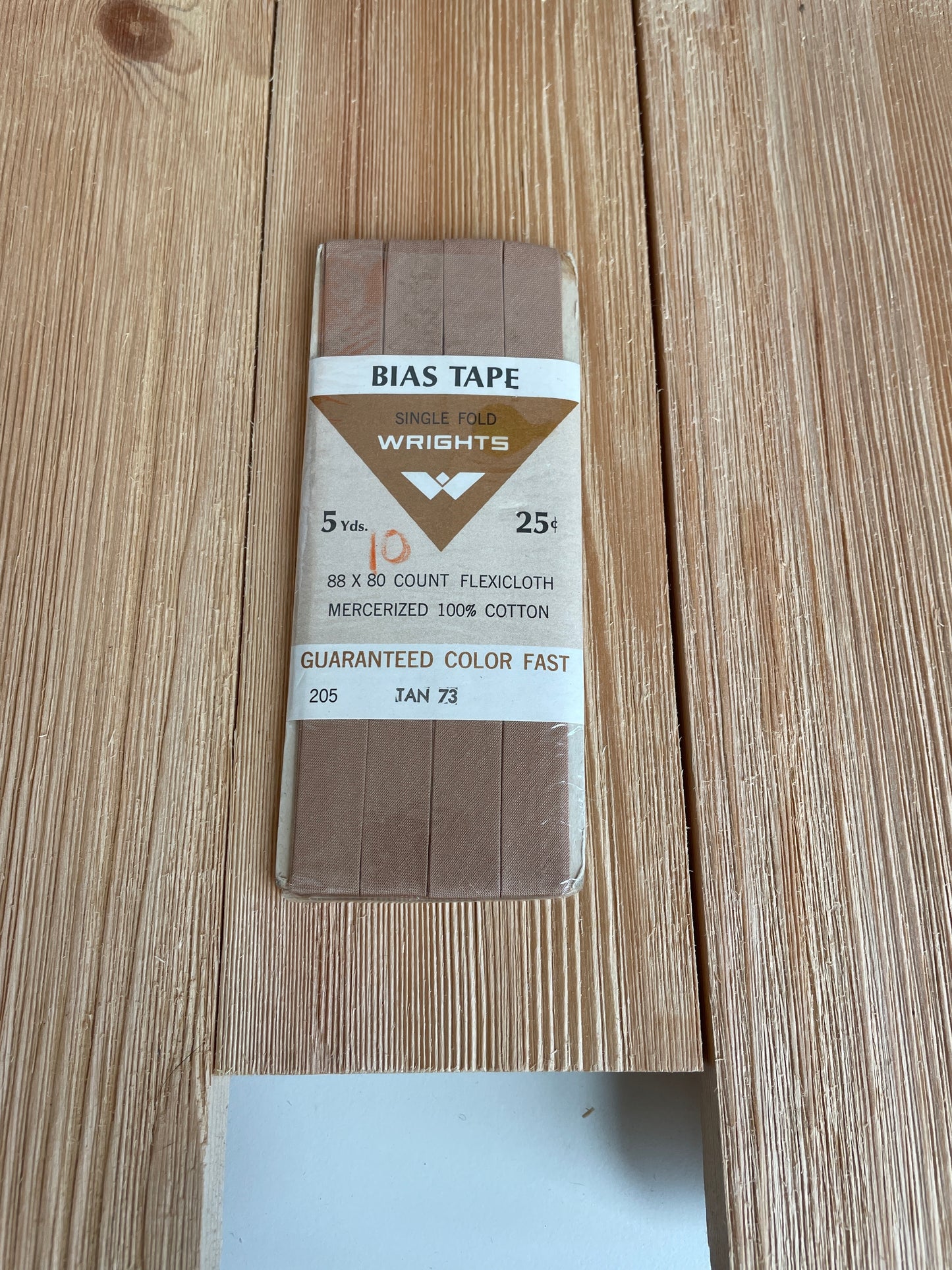 Vintage Single Fold Bias Tape Wright's Boiltex, J&P Coats, Talon, Warren (Pick Your Color)