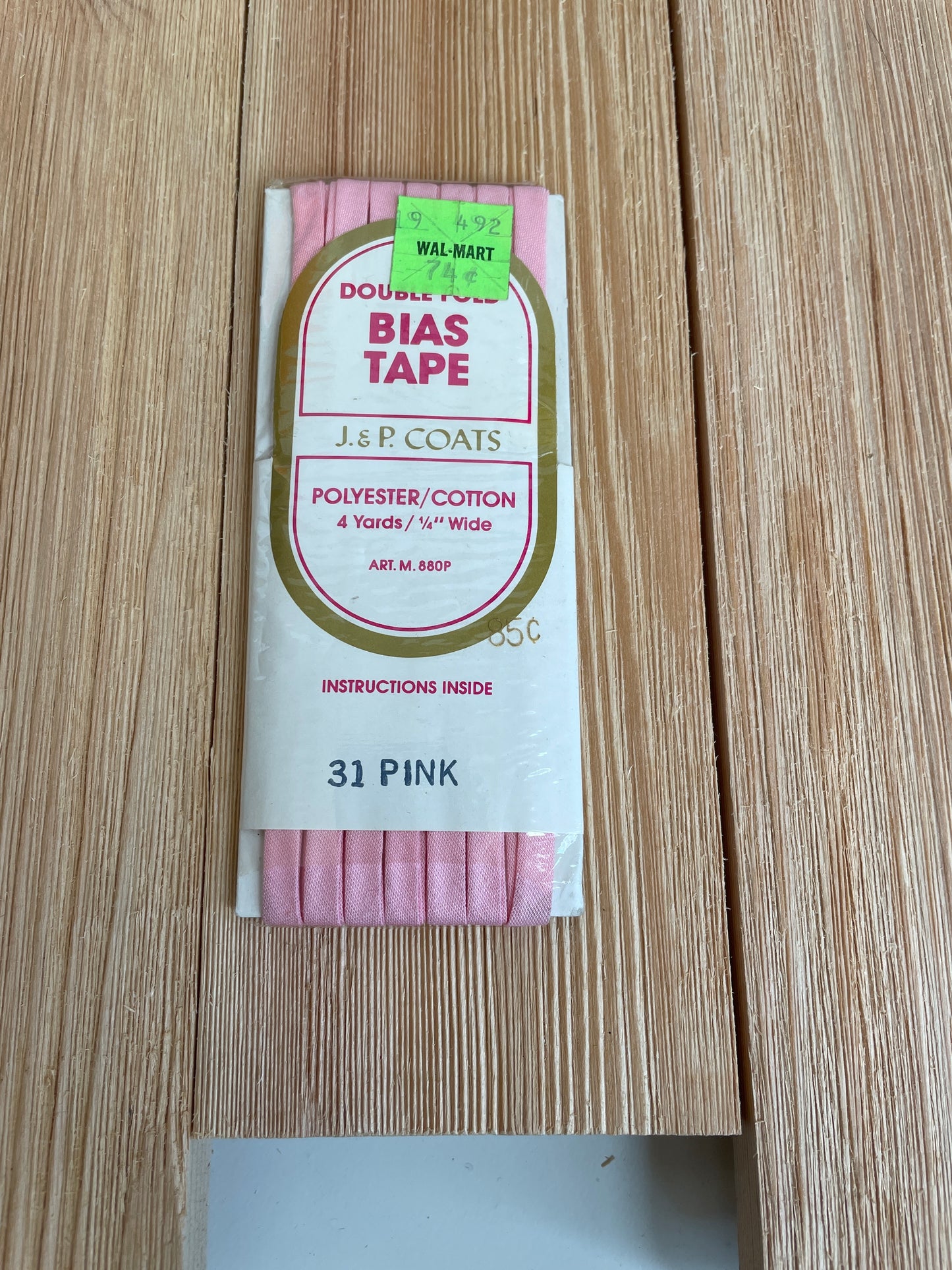 Double Fold Bias Tape Wright's Warren's J&P Coats (Pick Your Color)